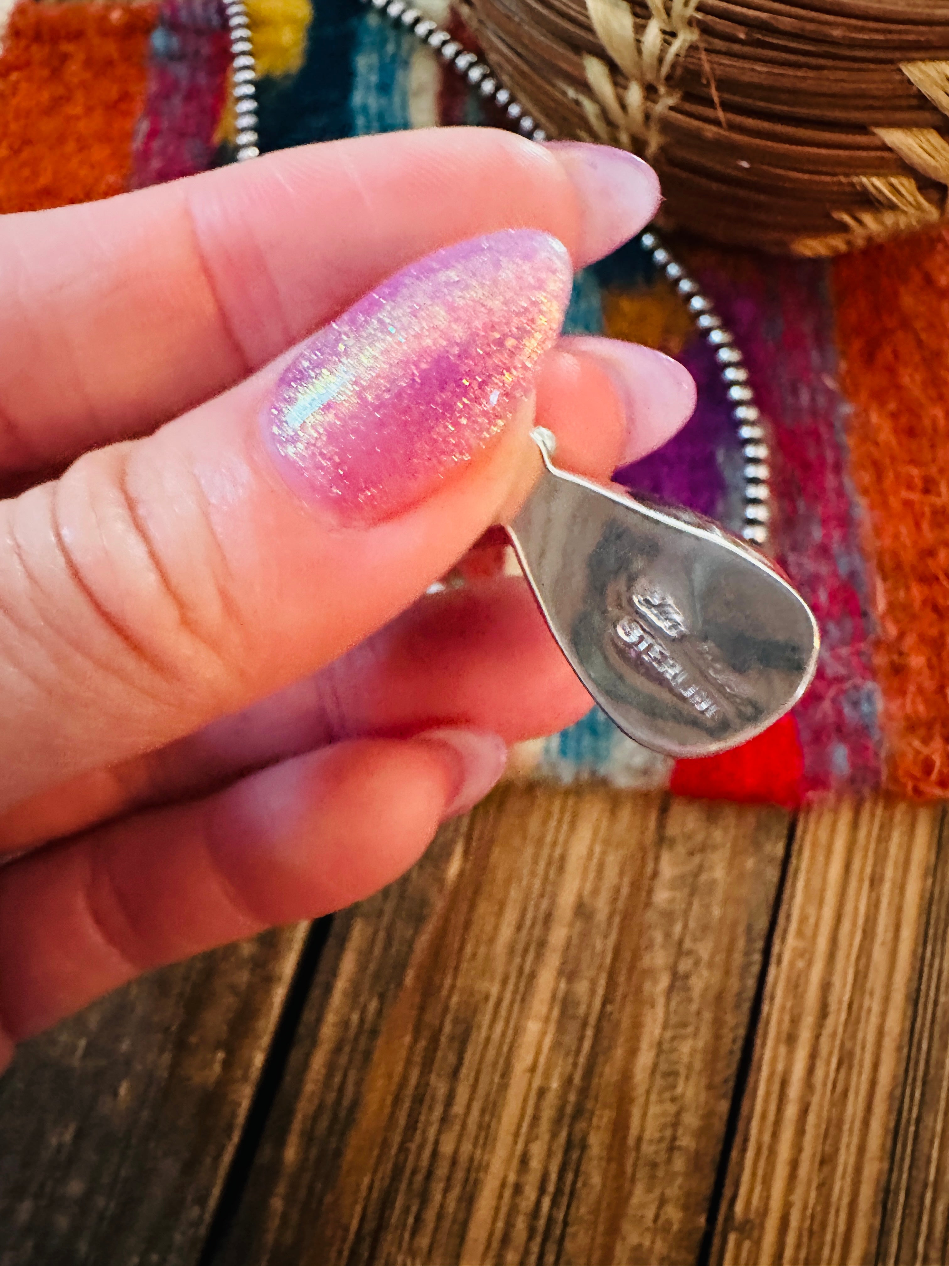 Handcrafted Sterling Silver & Turquoise Pendant