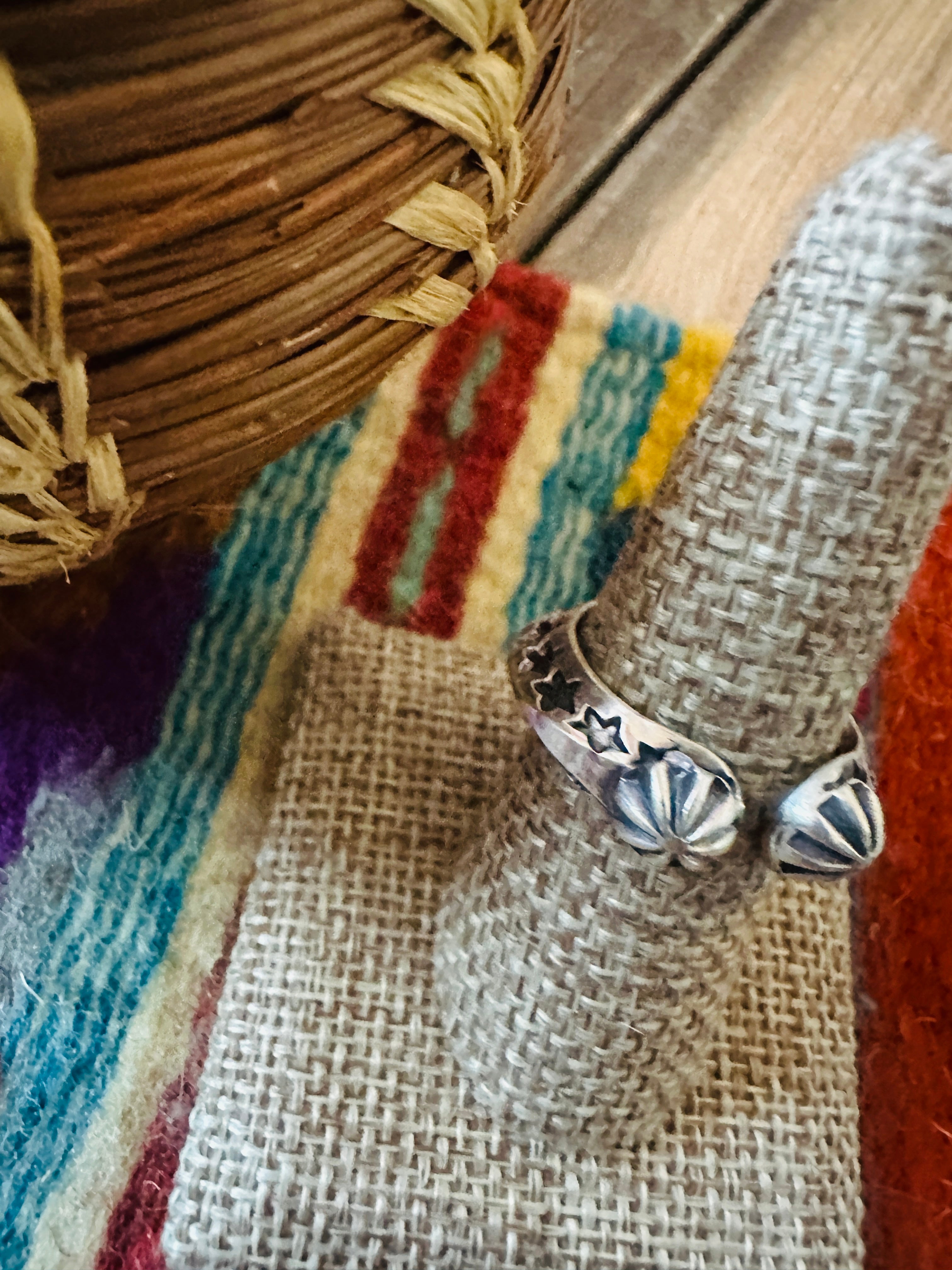 Handcrafted Sterling Silver Band Ring Size 8 by Sunshine Reeves