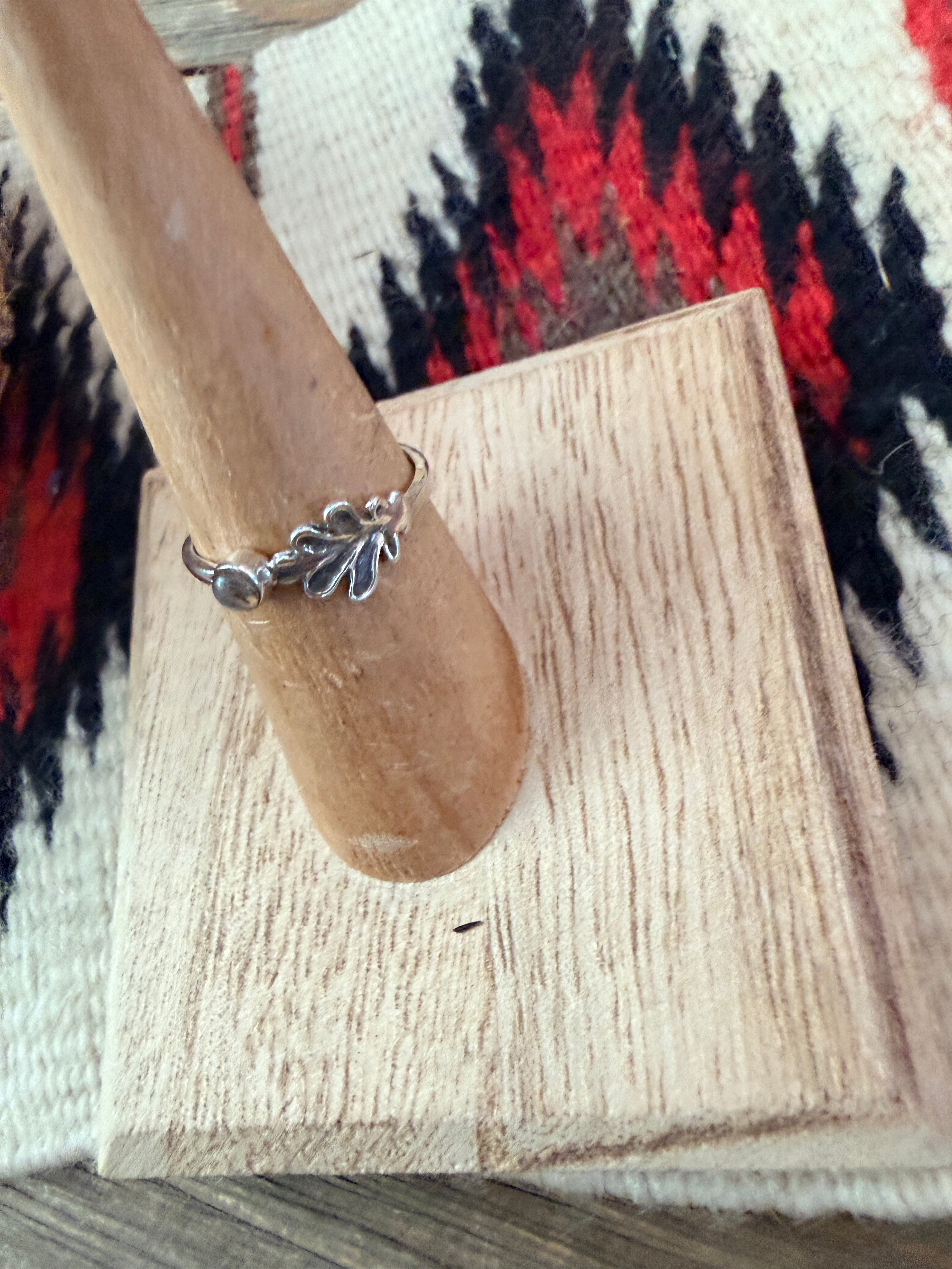 Handmade Sterling Silver & Sunstone Adjustable Ring