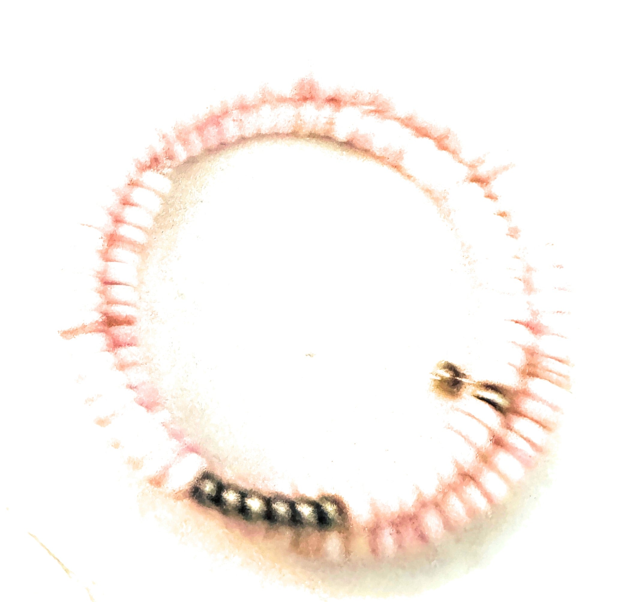 Navajo Queen Pink Conch Shell & Sterling Silver Pearl Beaded Wrap Bracelet