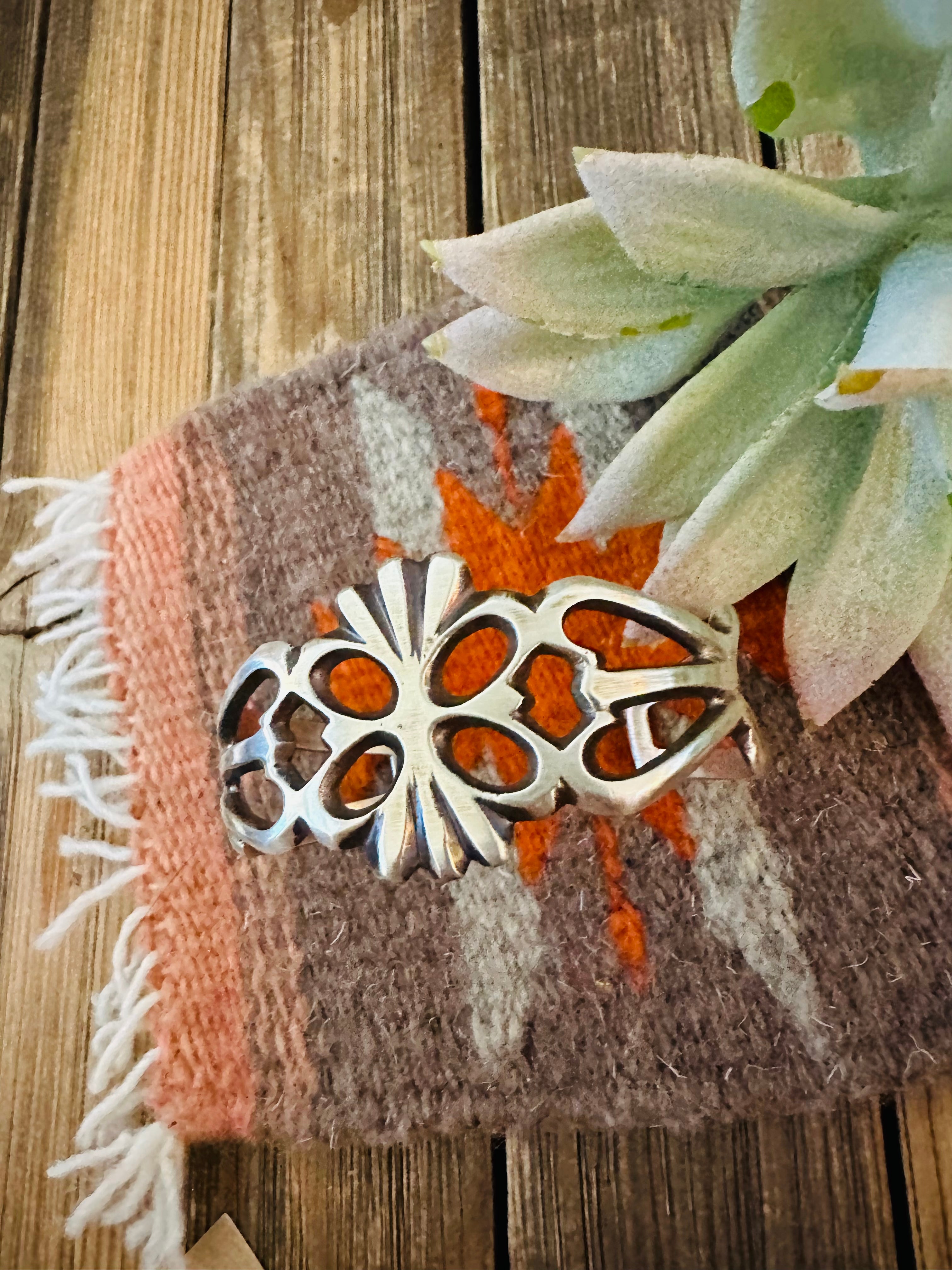 Navajo Sterling Silver Cuff Bracelet