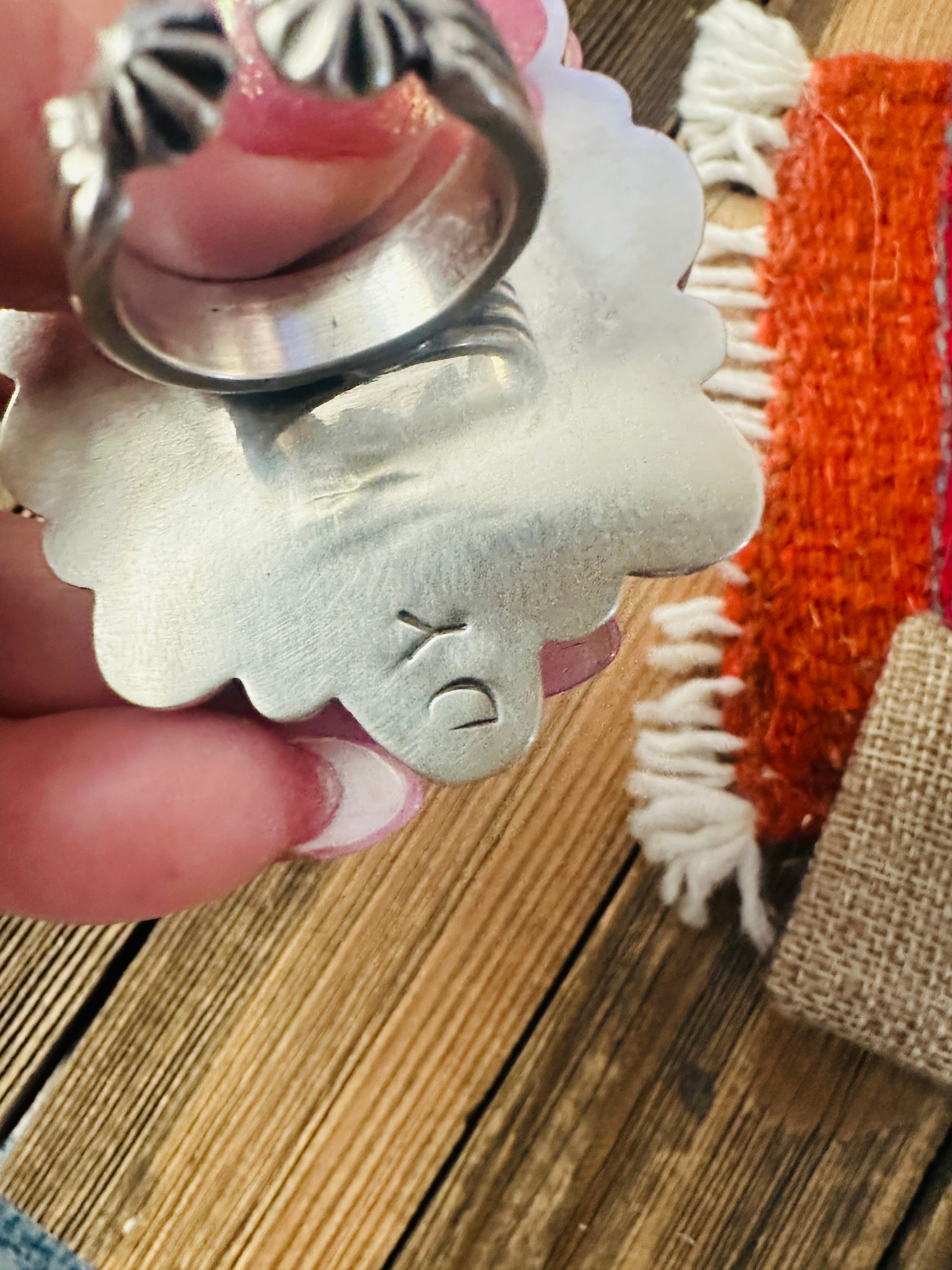 Handcrafted Sonoran Mountain Turquoise & Sterling Silver Adjustable Cluster Ring