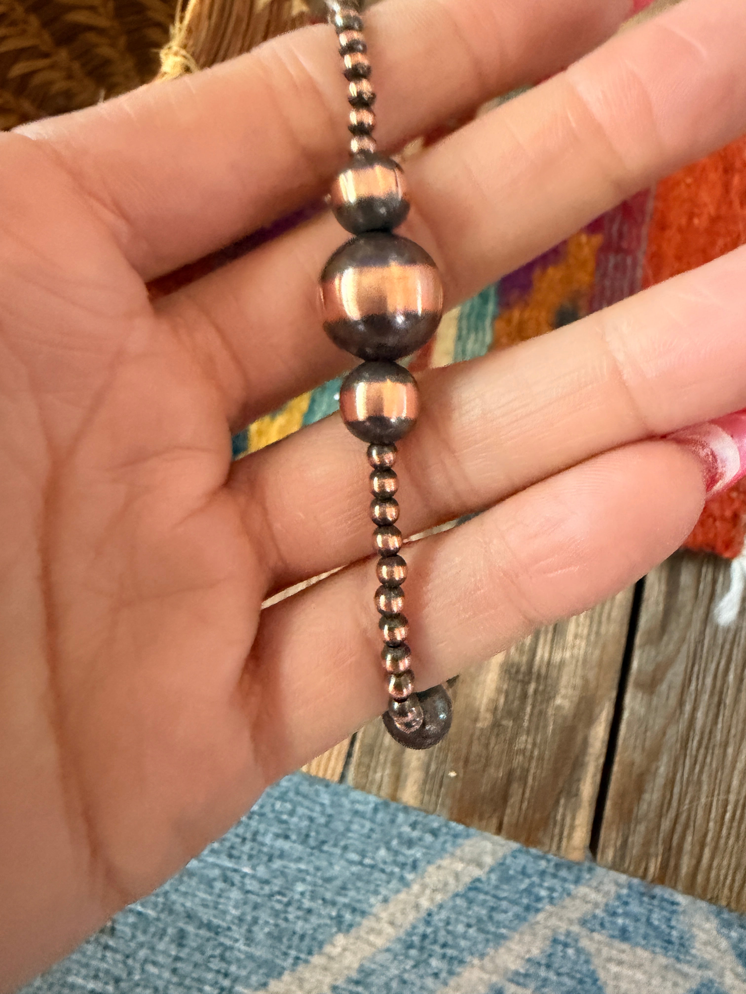 Handcrafted Copper Beaded Bracelet
