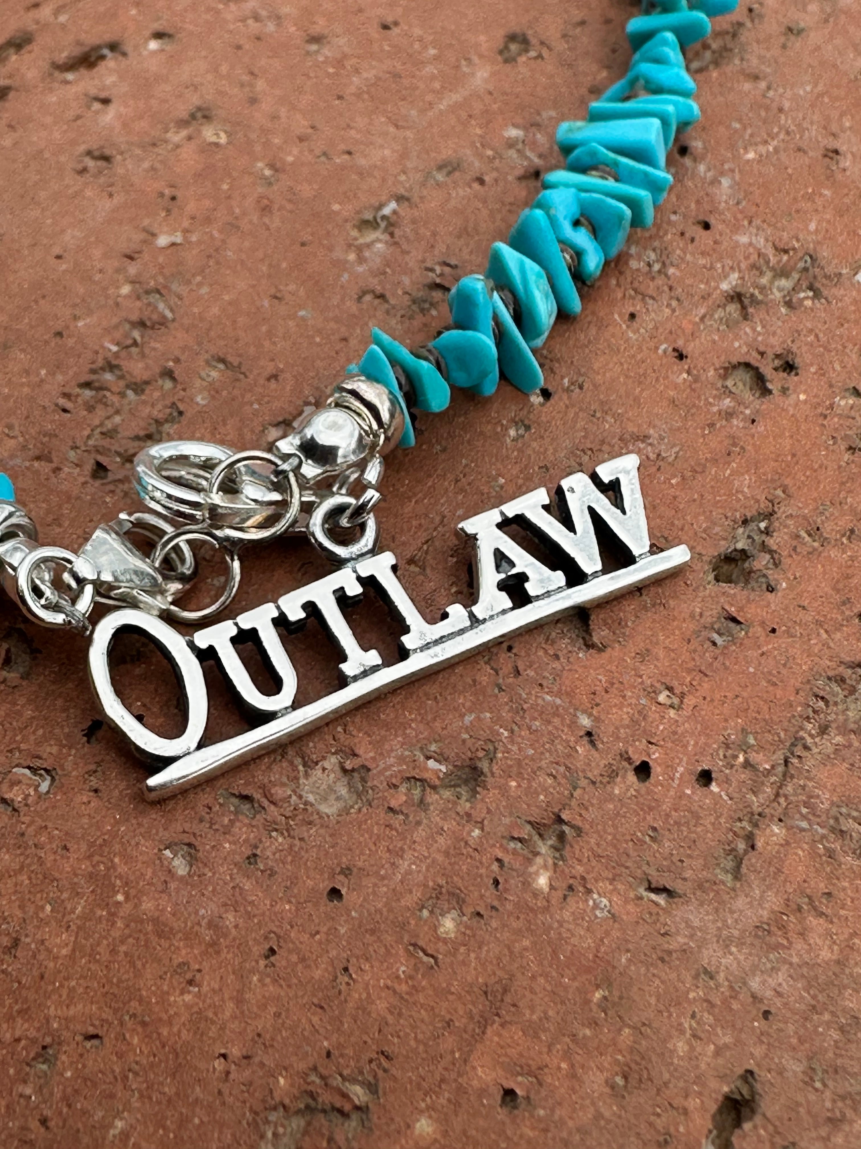 Sterling Silver “OUTLAW” Charm