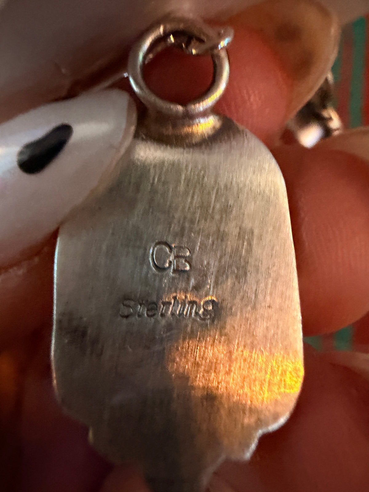 Handcrafted Spiny Oyster & Sterling Silver Dangle Earrings