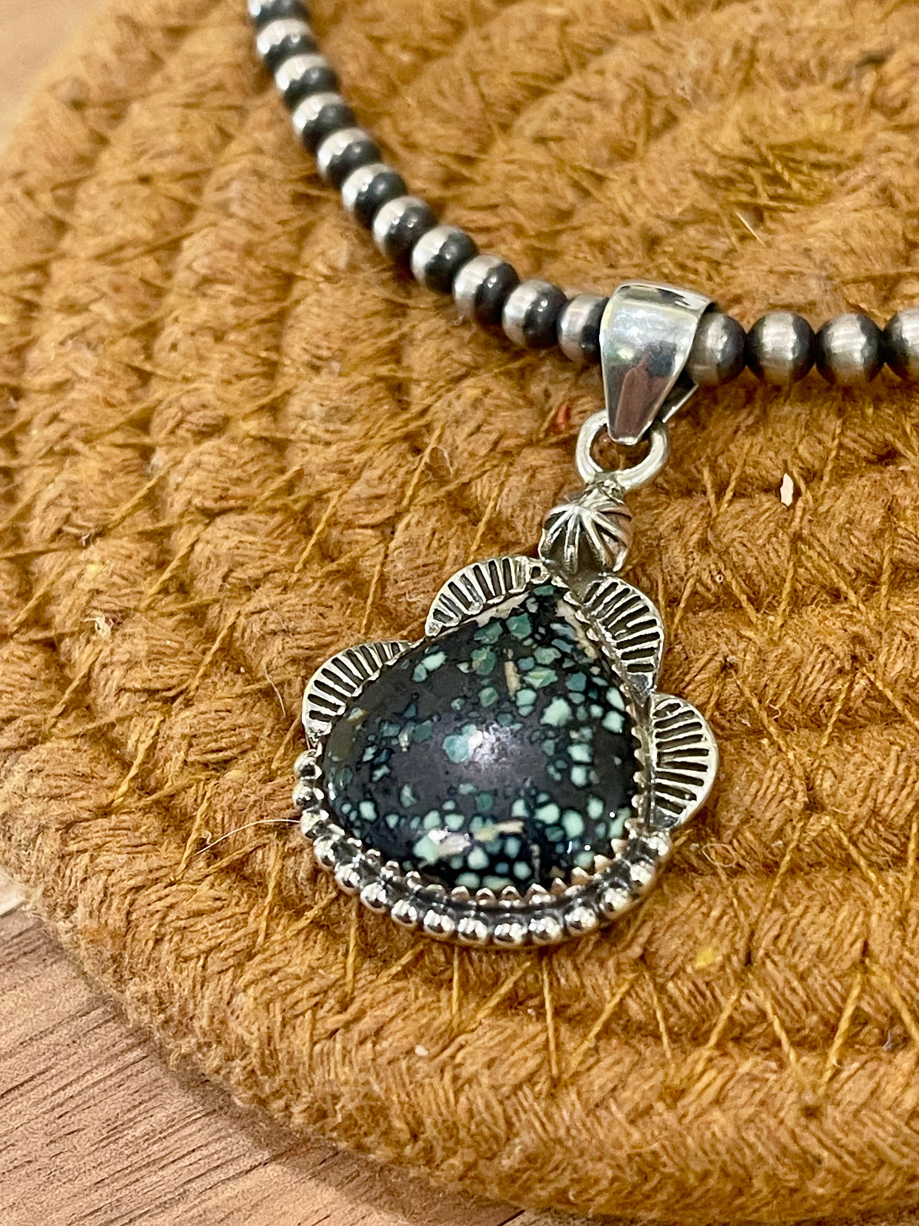 Handcrafted Sterling Silver & Variscite Pendant