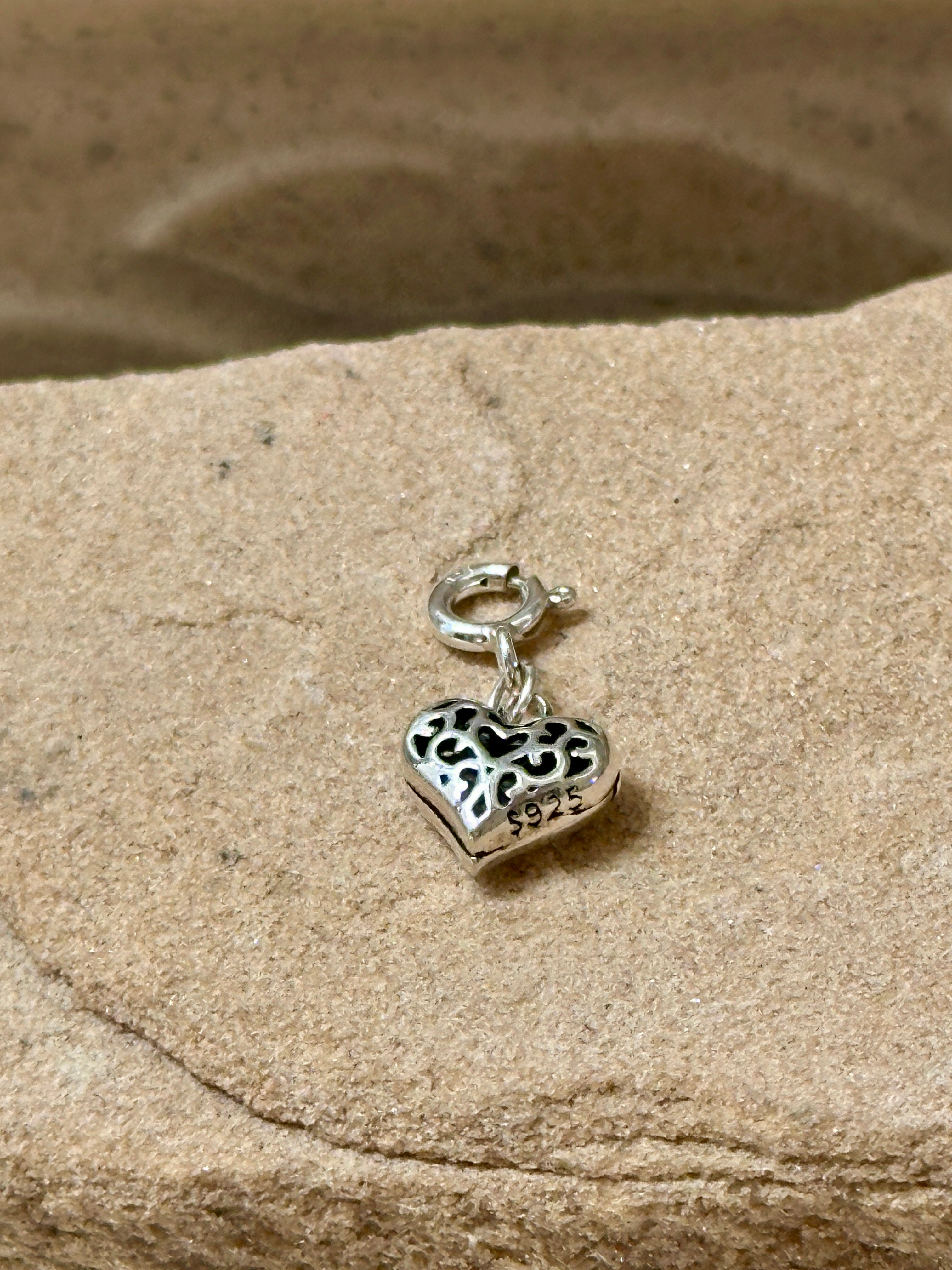 Sterling Silver Heart Charm