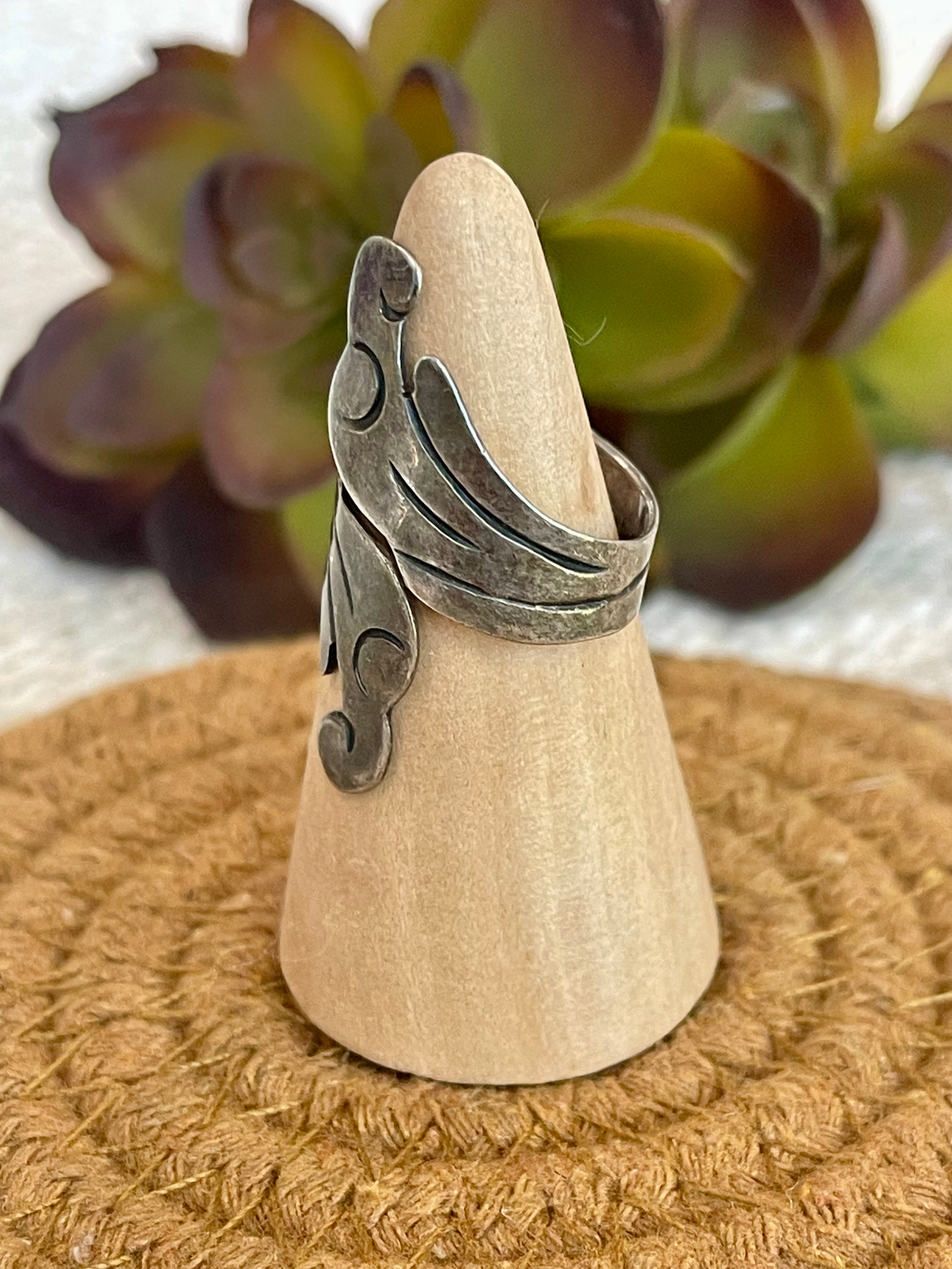 Old Pawn Vintage Sterling Silver Adjustable Ring