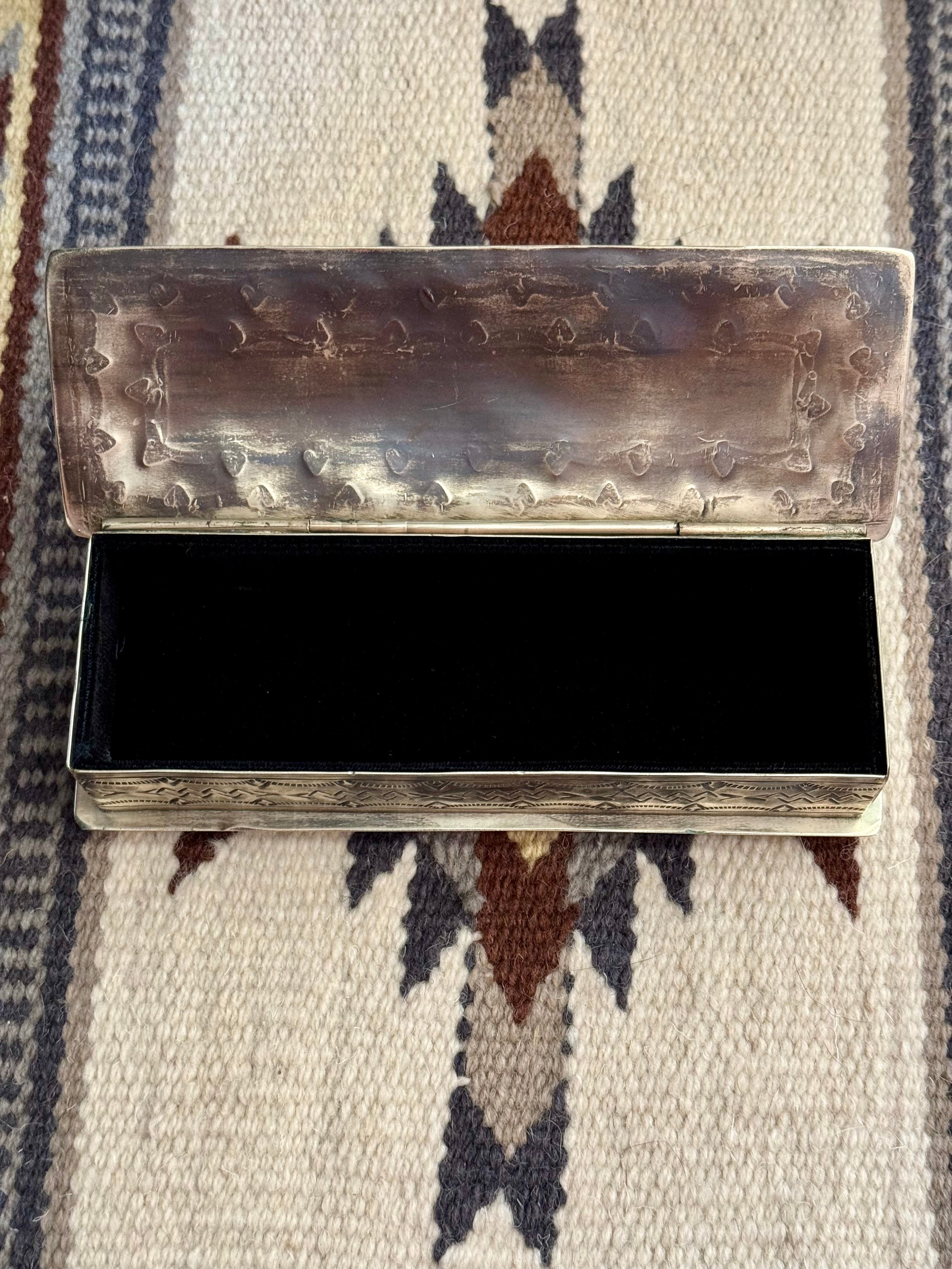 Handmade German Silver Trinket Box