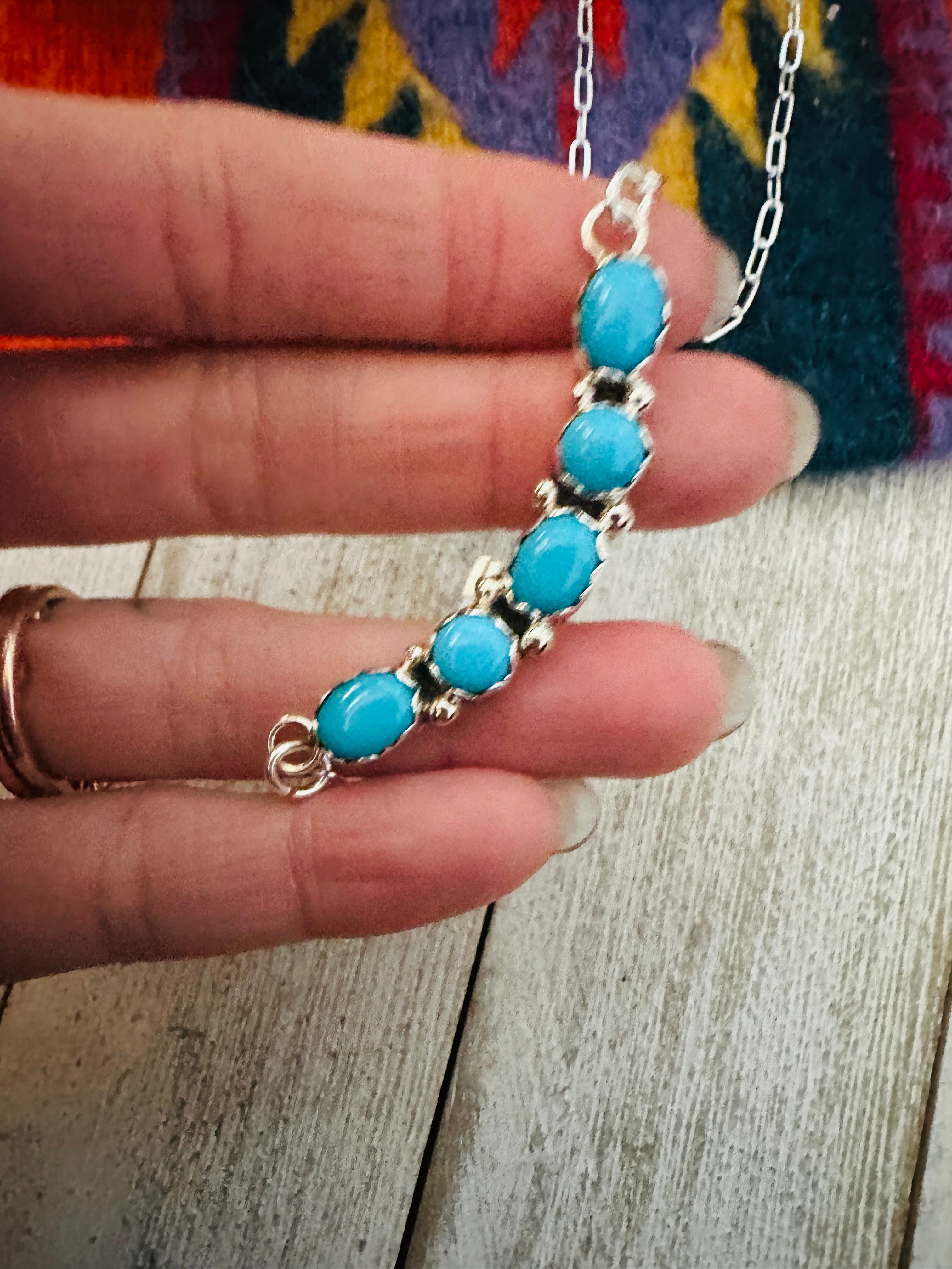 Navajo Turquoise & Sterling Silver Necklace