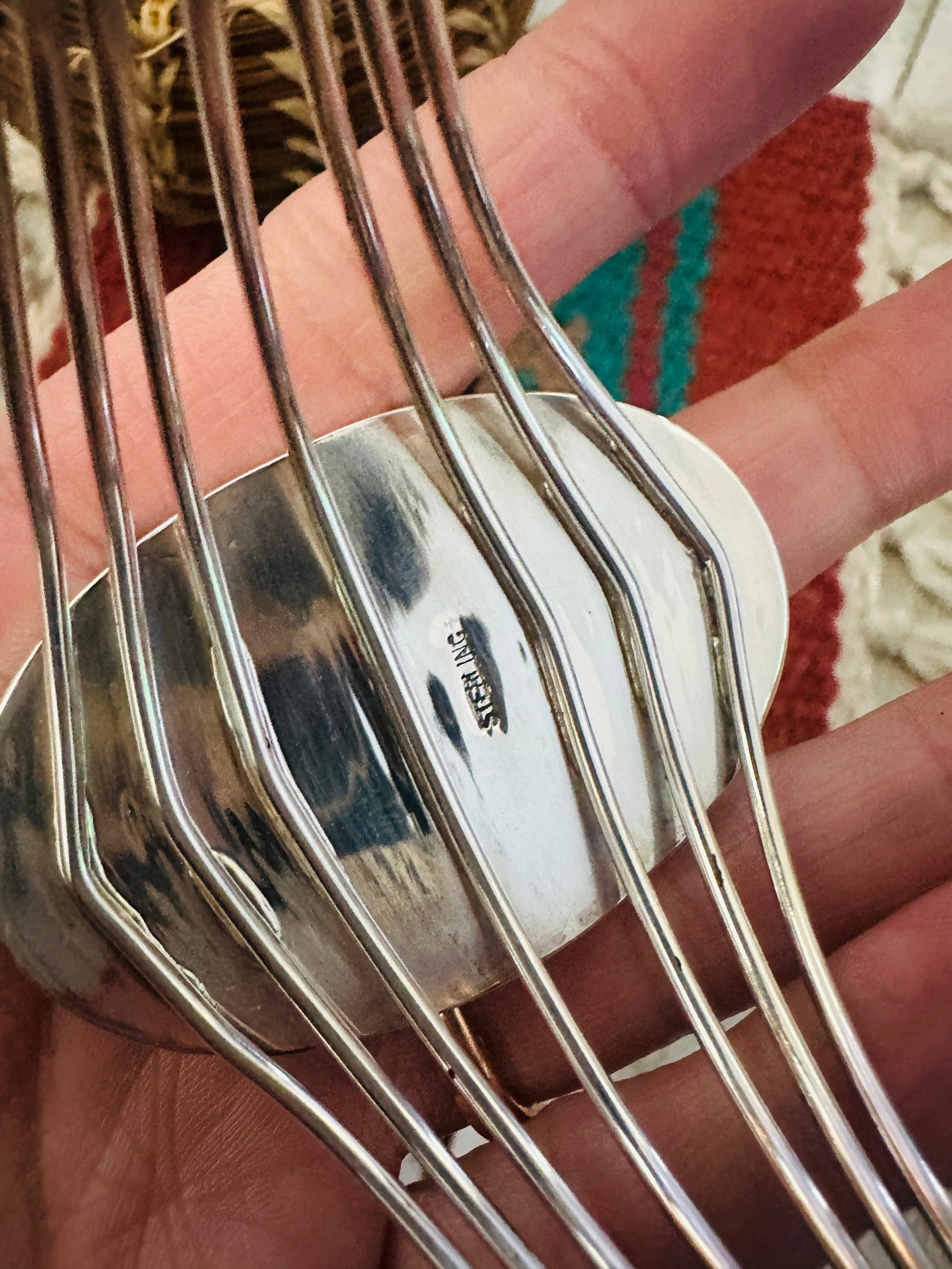 Handcrafted Sterling Silver & Turquoise Inlay Cuff Bracelet