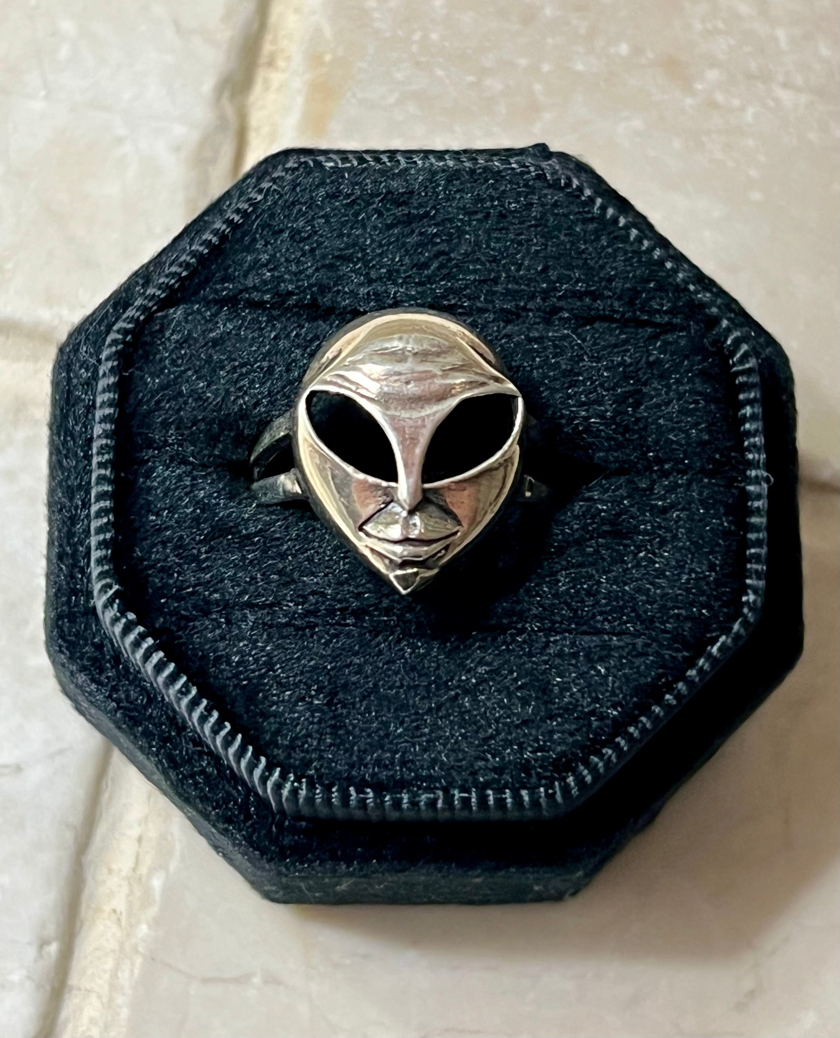 Alien Sterling Silver Ring