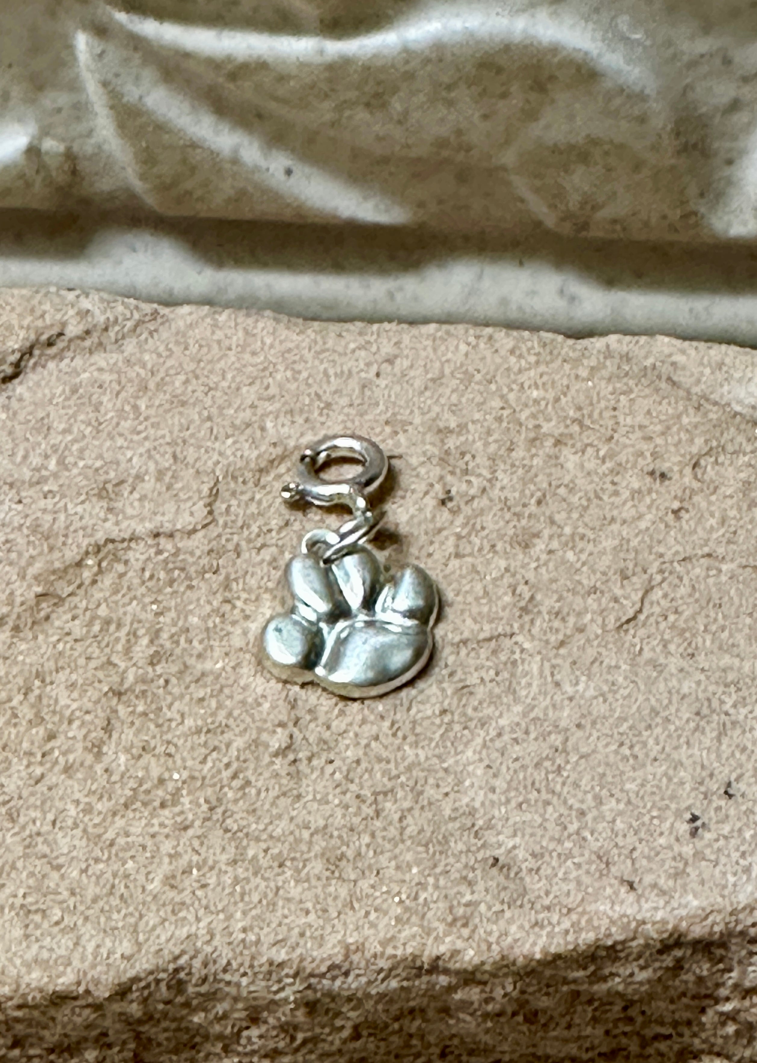 Sterling Silver Paw Charm
