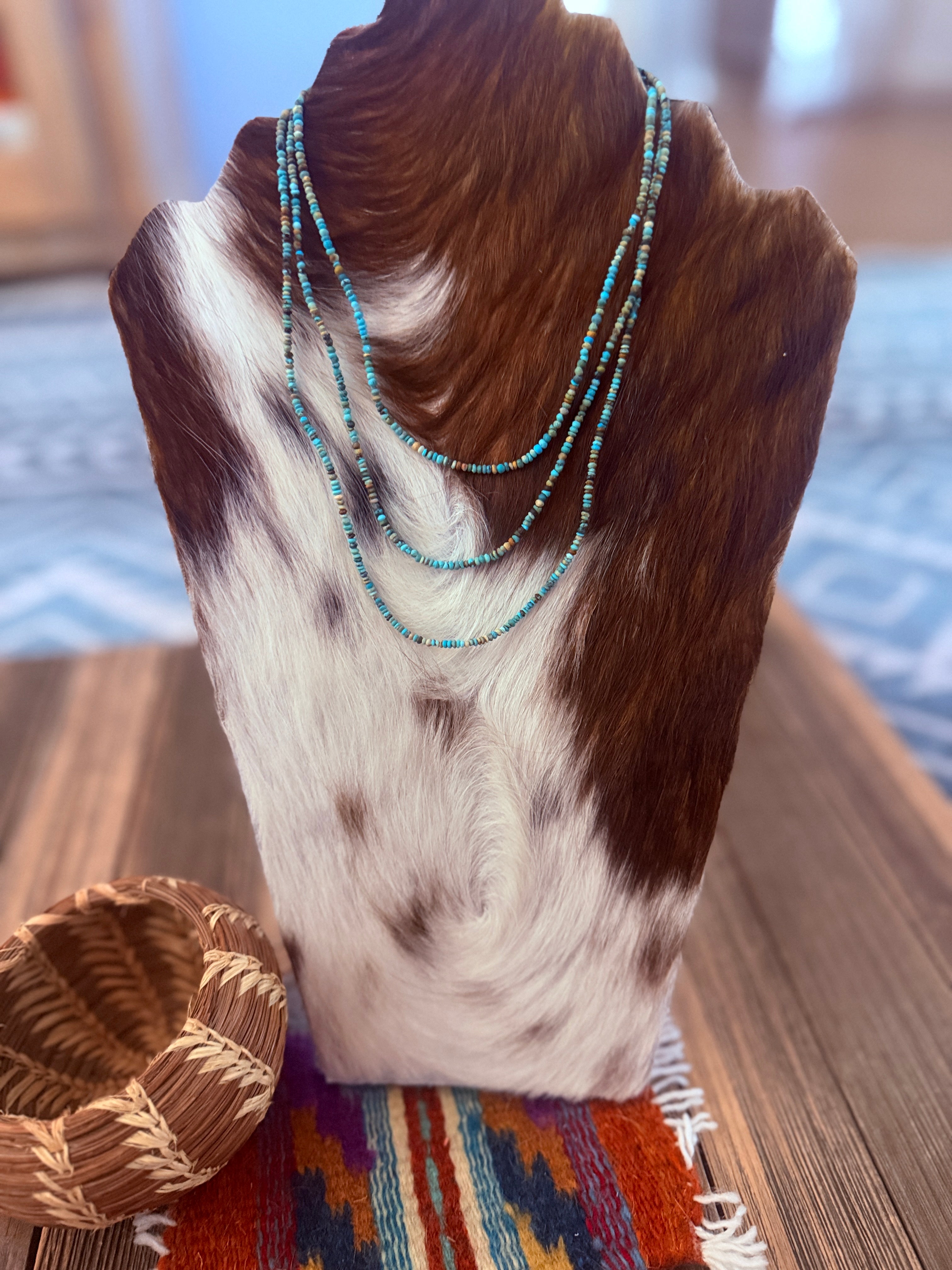 Handcrafted Turquoise Beaded Necklace