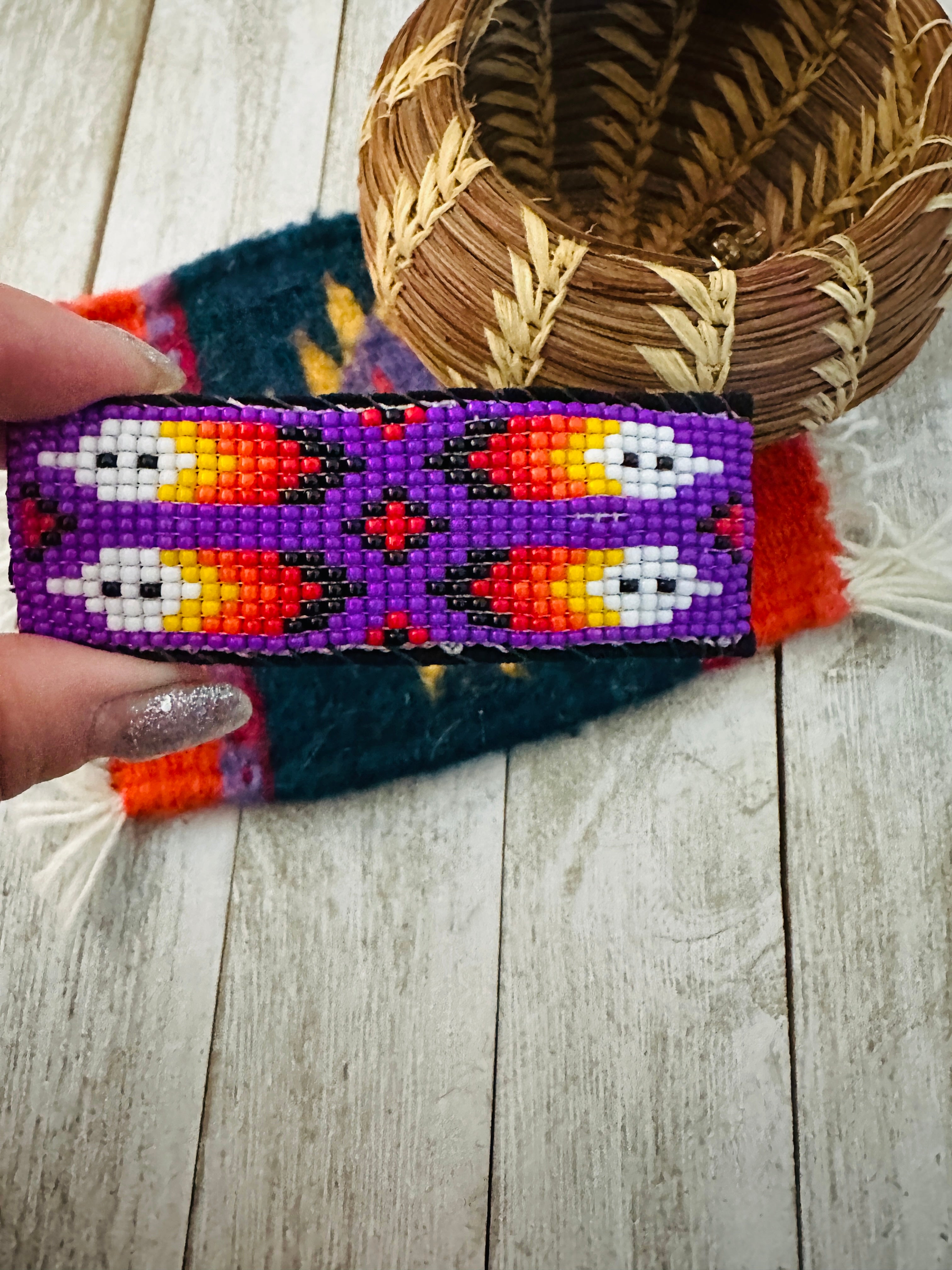 Navajo Handmade Beaded Barrette