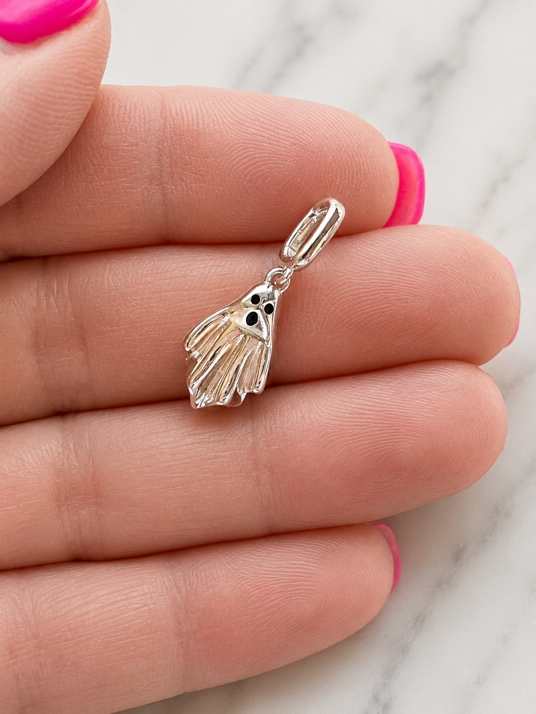 Sterling Silver Ghost Charm