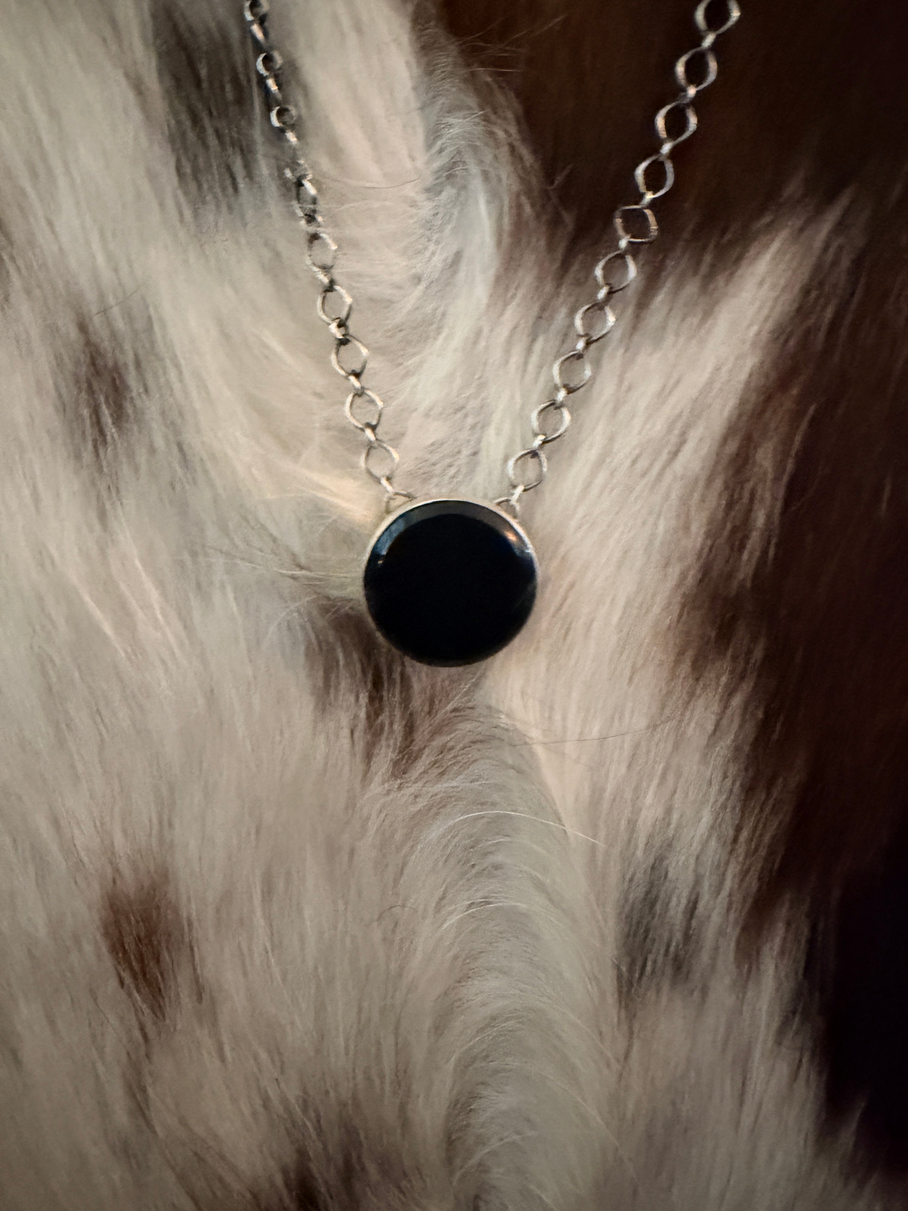 Handcrafted Sterling Silver & Black Onyx Necklace