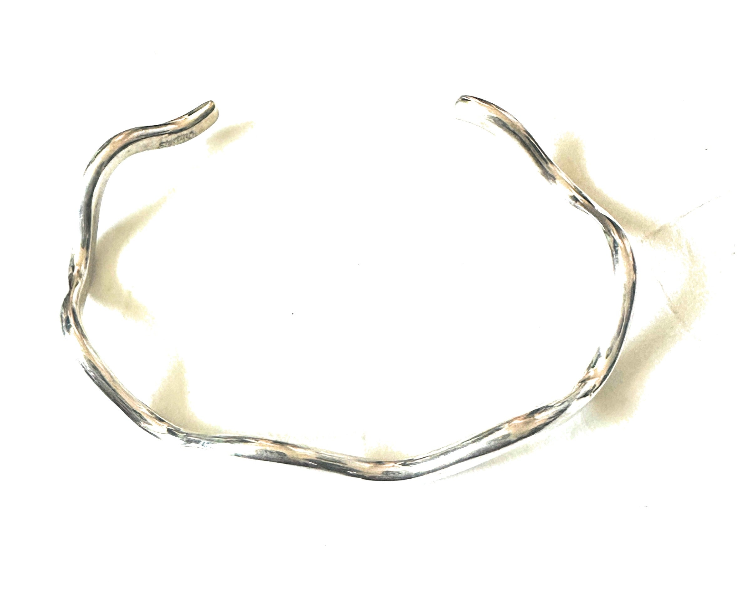 Navajo Sterling Silver Wave Cuff Bracelet