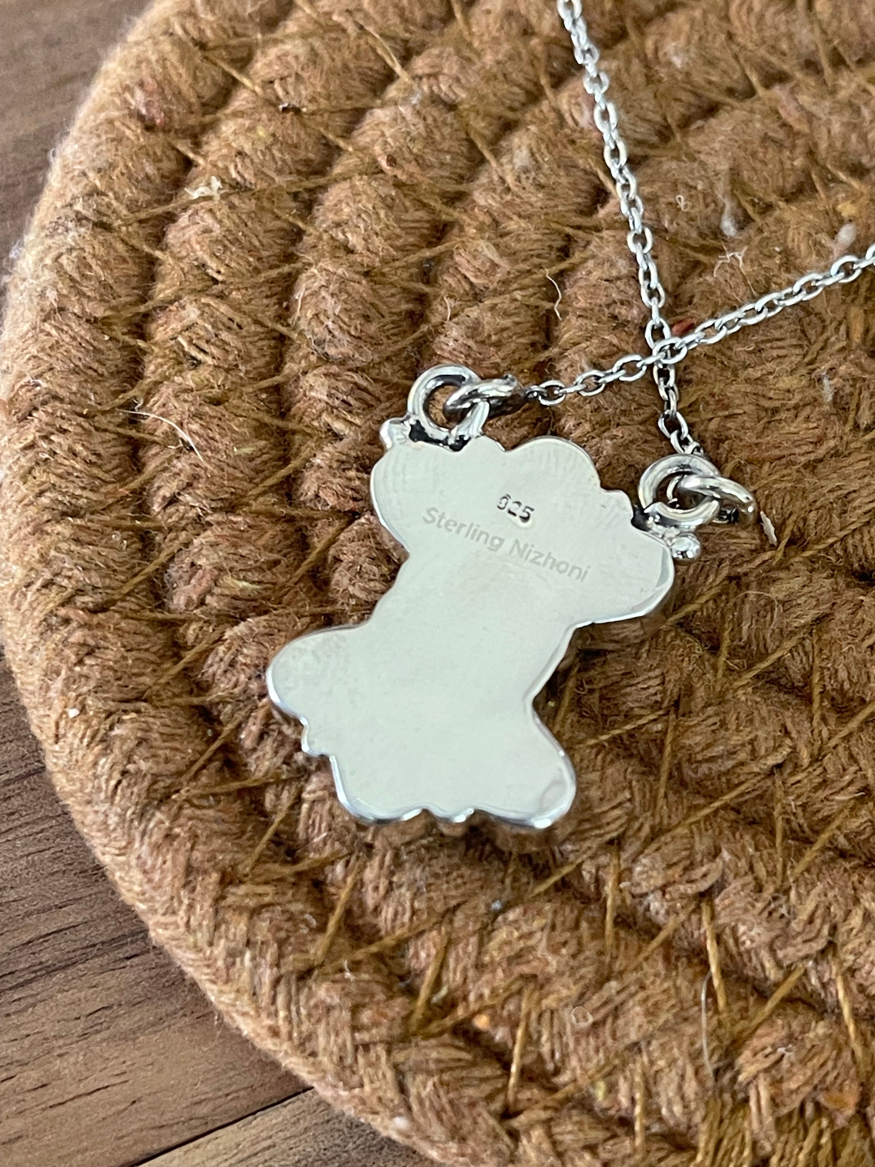 Handcrafted Sterling Silver & Red Fire Opal Cluster Necklace