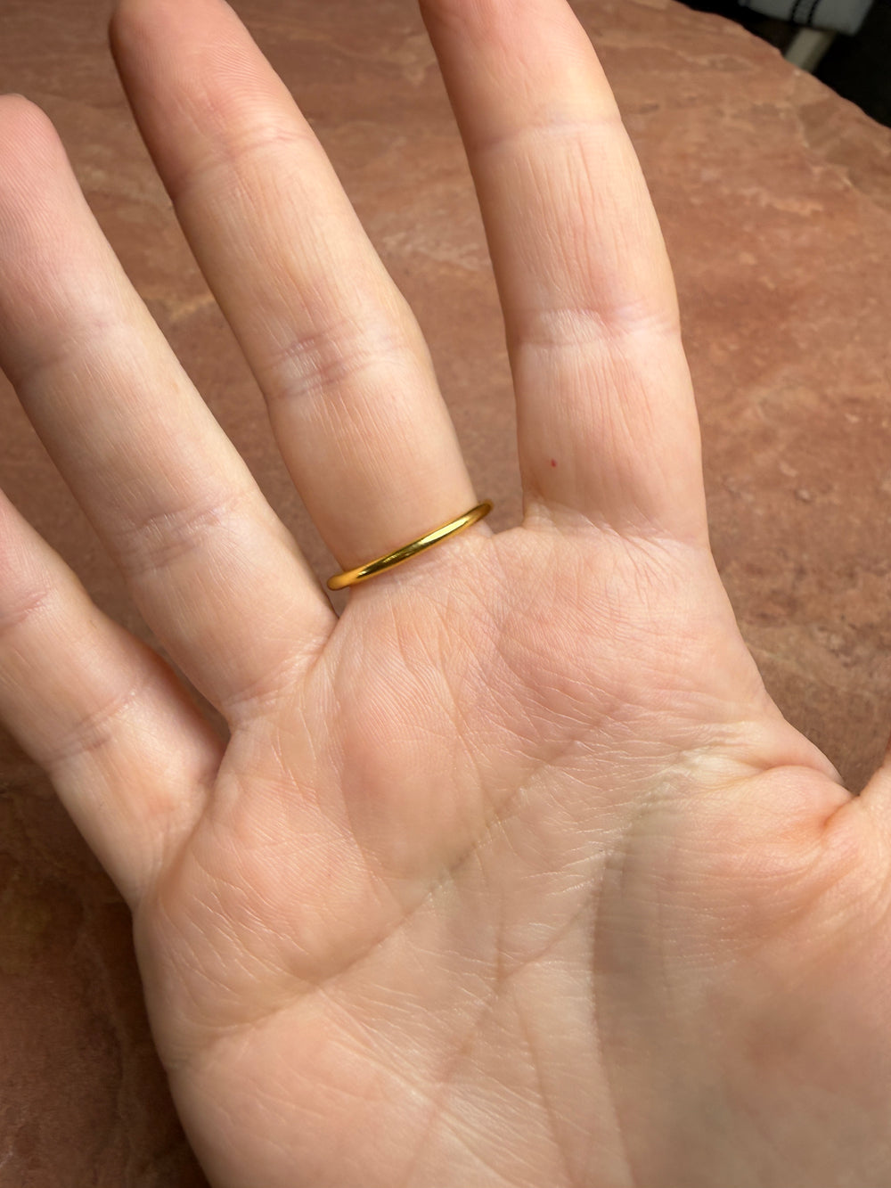 “The Golden Collection” Painted Desert Gold Plated Sterling Silver Turquoise Ring
