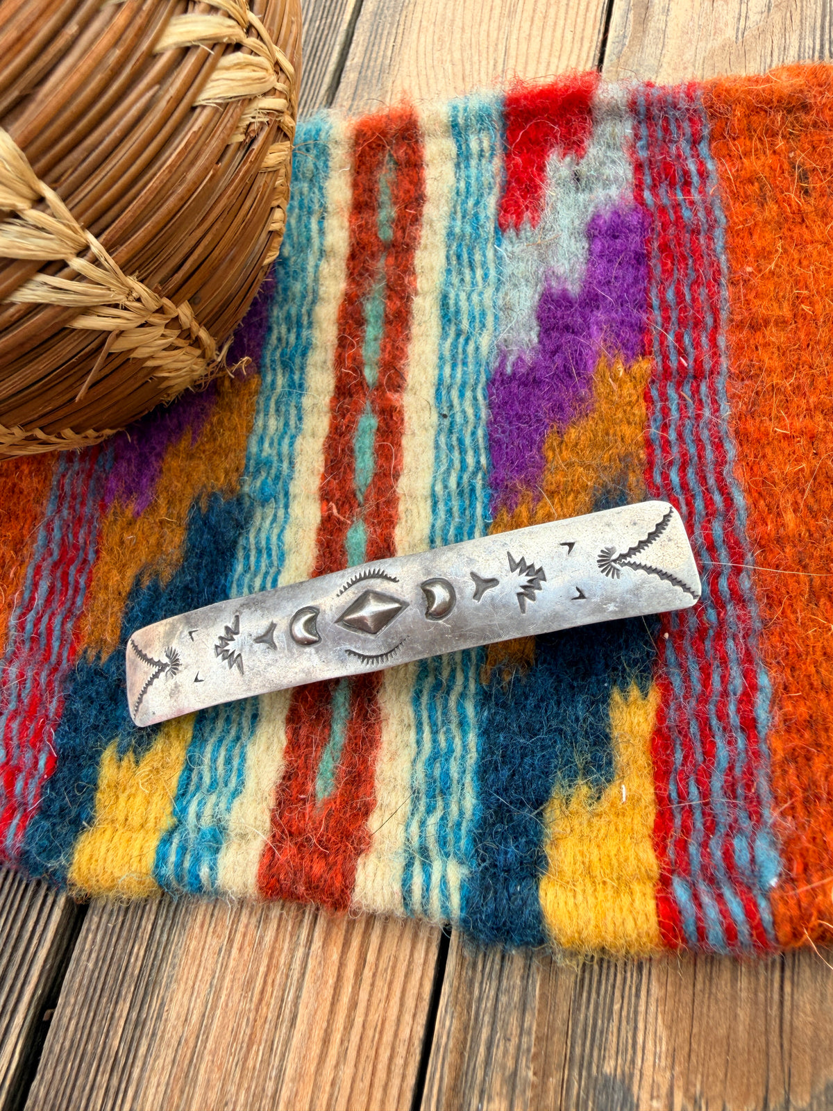 Old Pawn Handcrafted Sterling Silver Hair Barrette