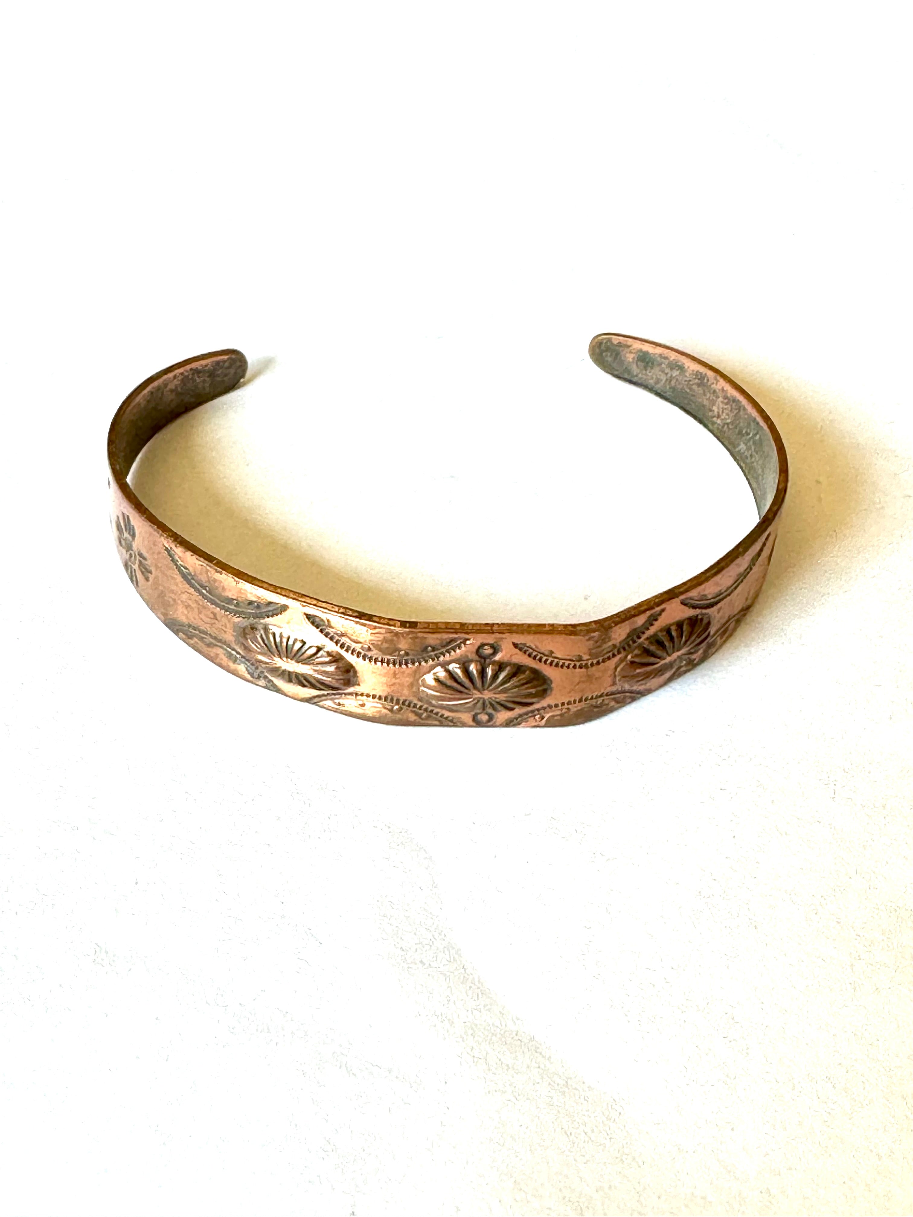 Vintage Handmade Copper Cuff Bracelet