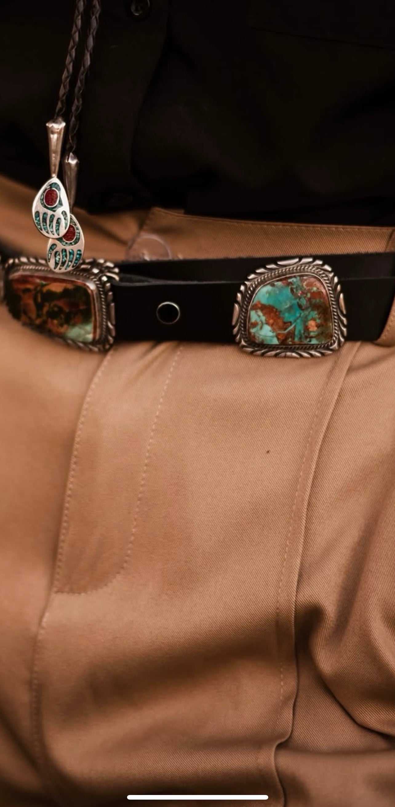 Stunning Handcrafted Sterling Silver and Royston Turquoise Concho Belts by Mary Ann Spencer: Six To Choose From!