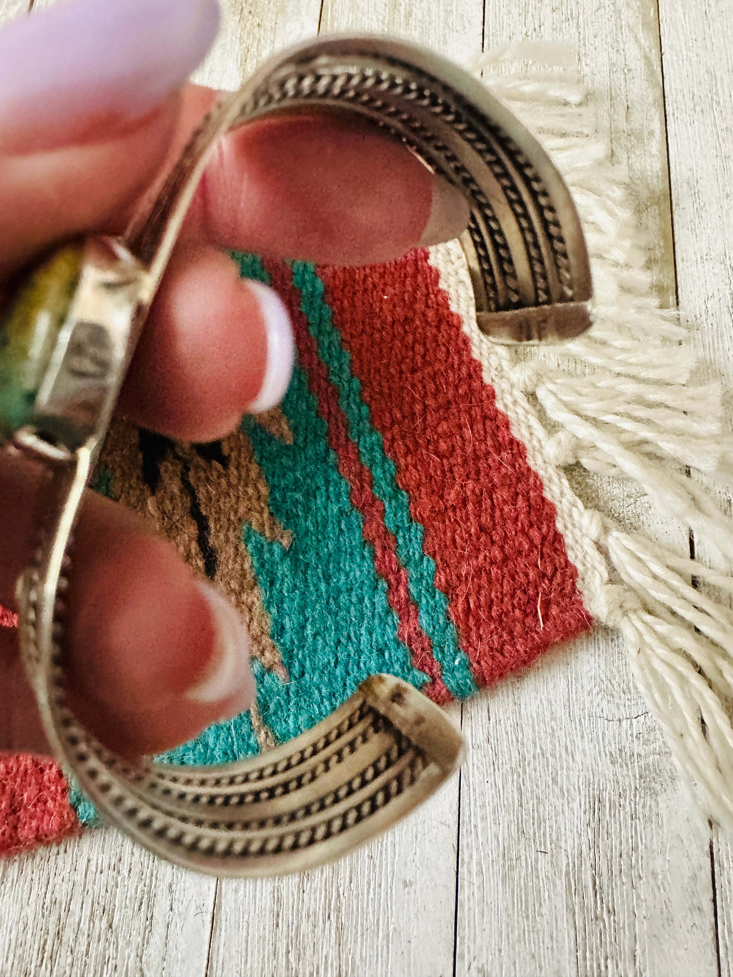 Handcrafted Sterling Silver & Turquoise Cuff Bracelet