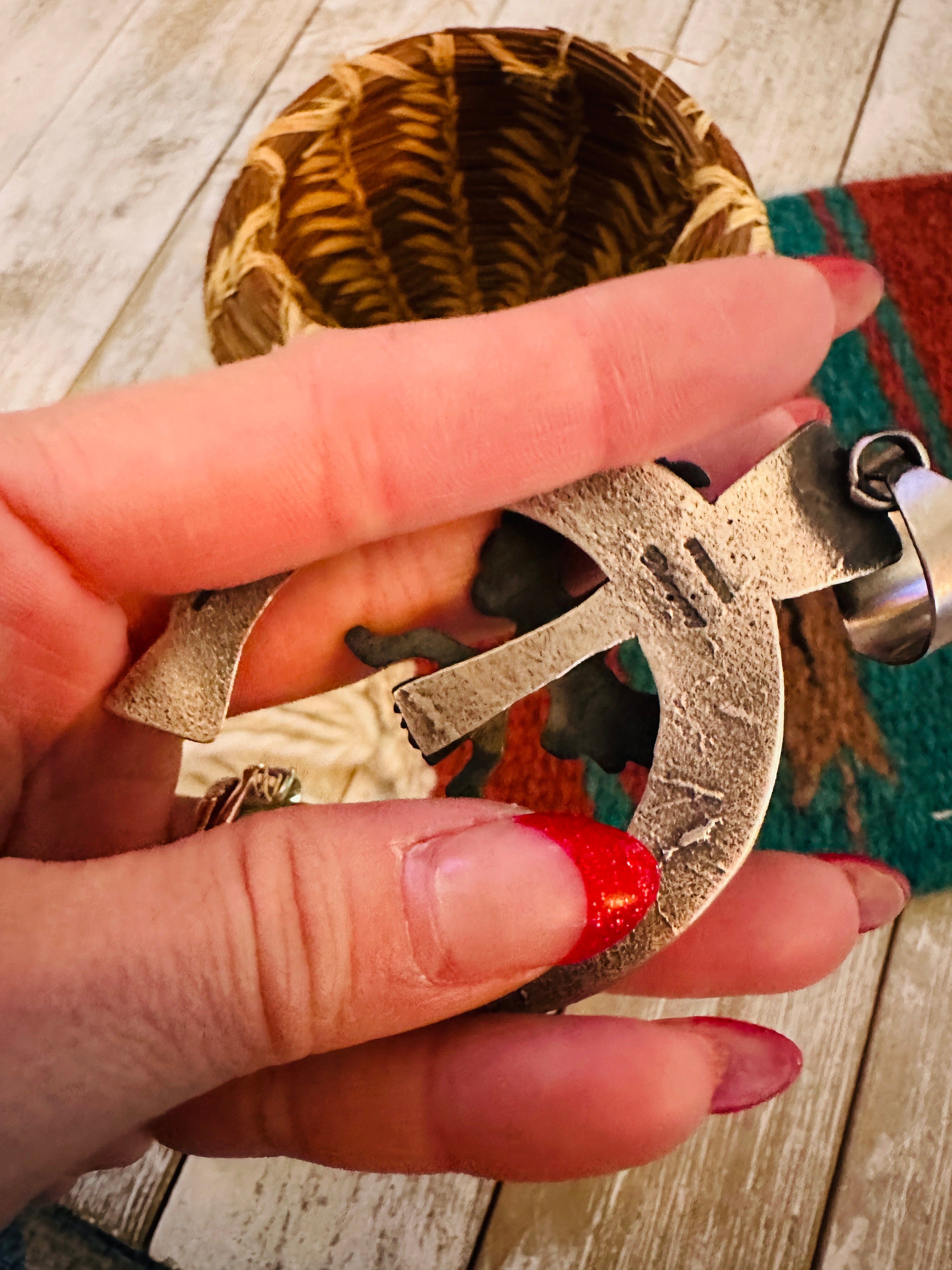 Handcrafted Sterling Silver Naja Pendant by Chimney Butte
