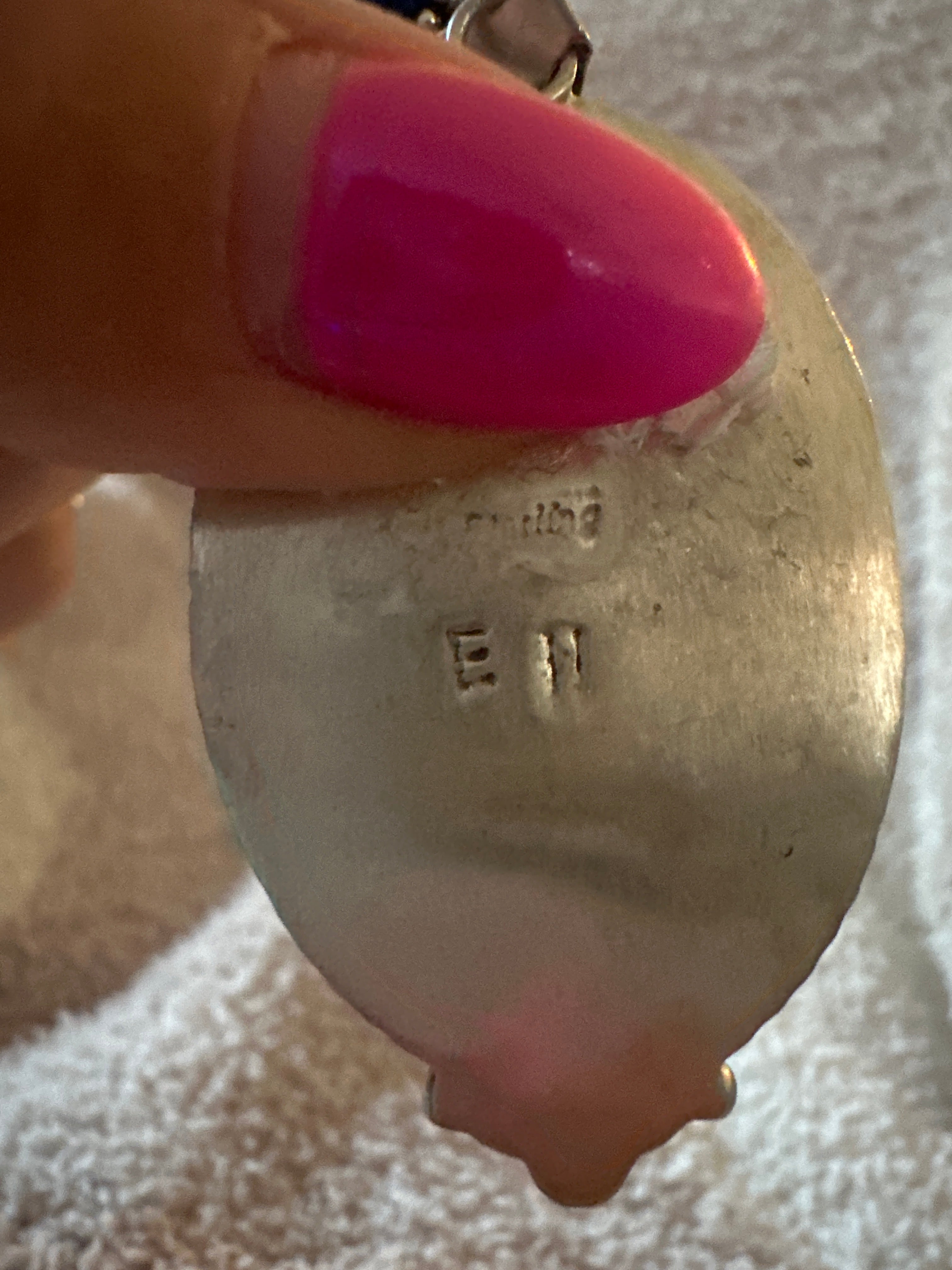 Handcrafted Lapis & Sterling Silver Beaded Necklace