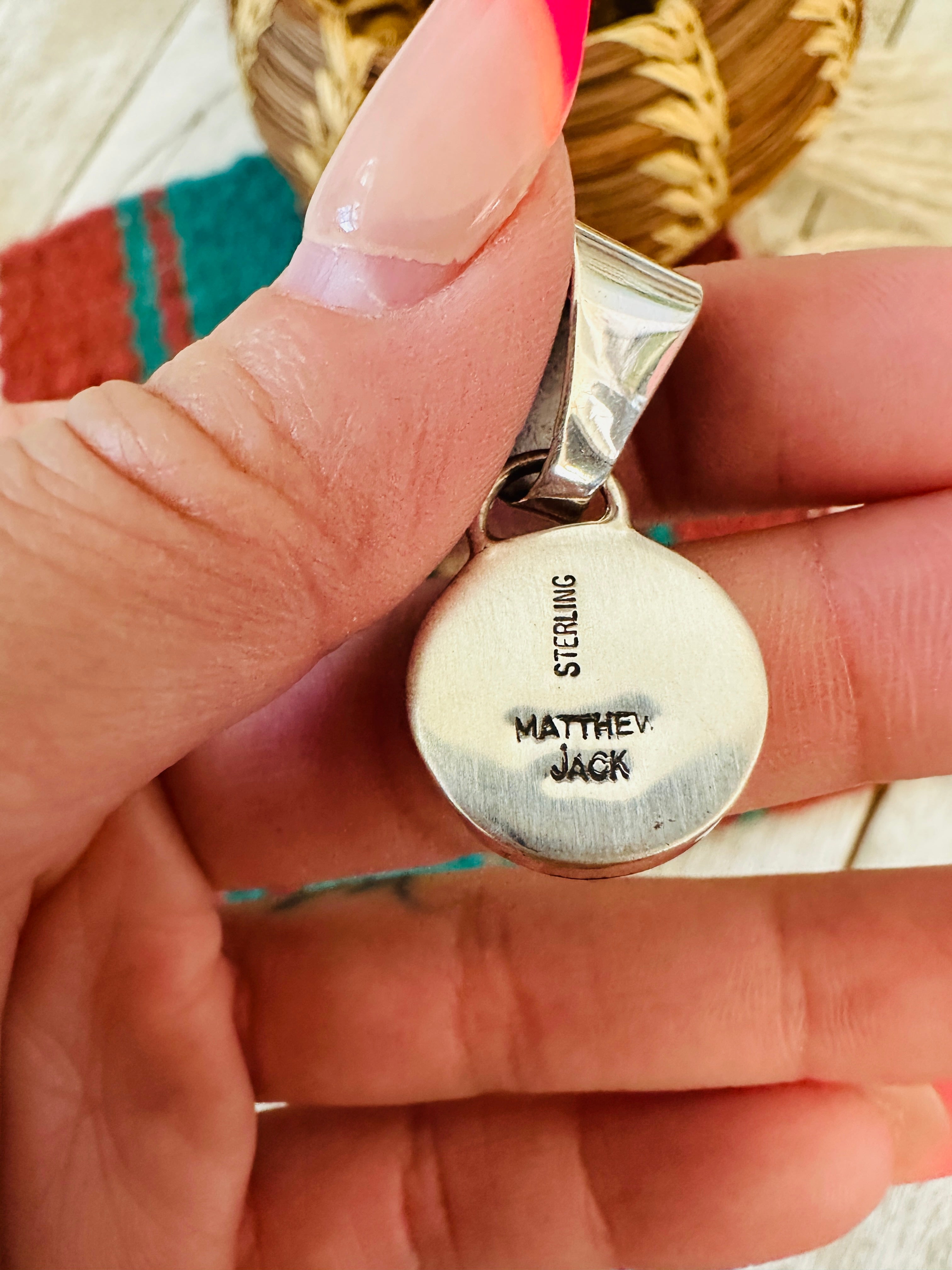 Handcrafted Multi Stone & Sterling Silver Starry Night Pendant by Matthew Jack