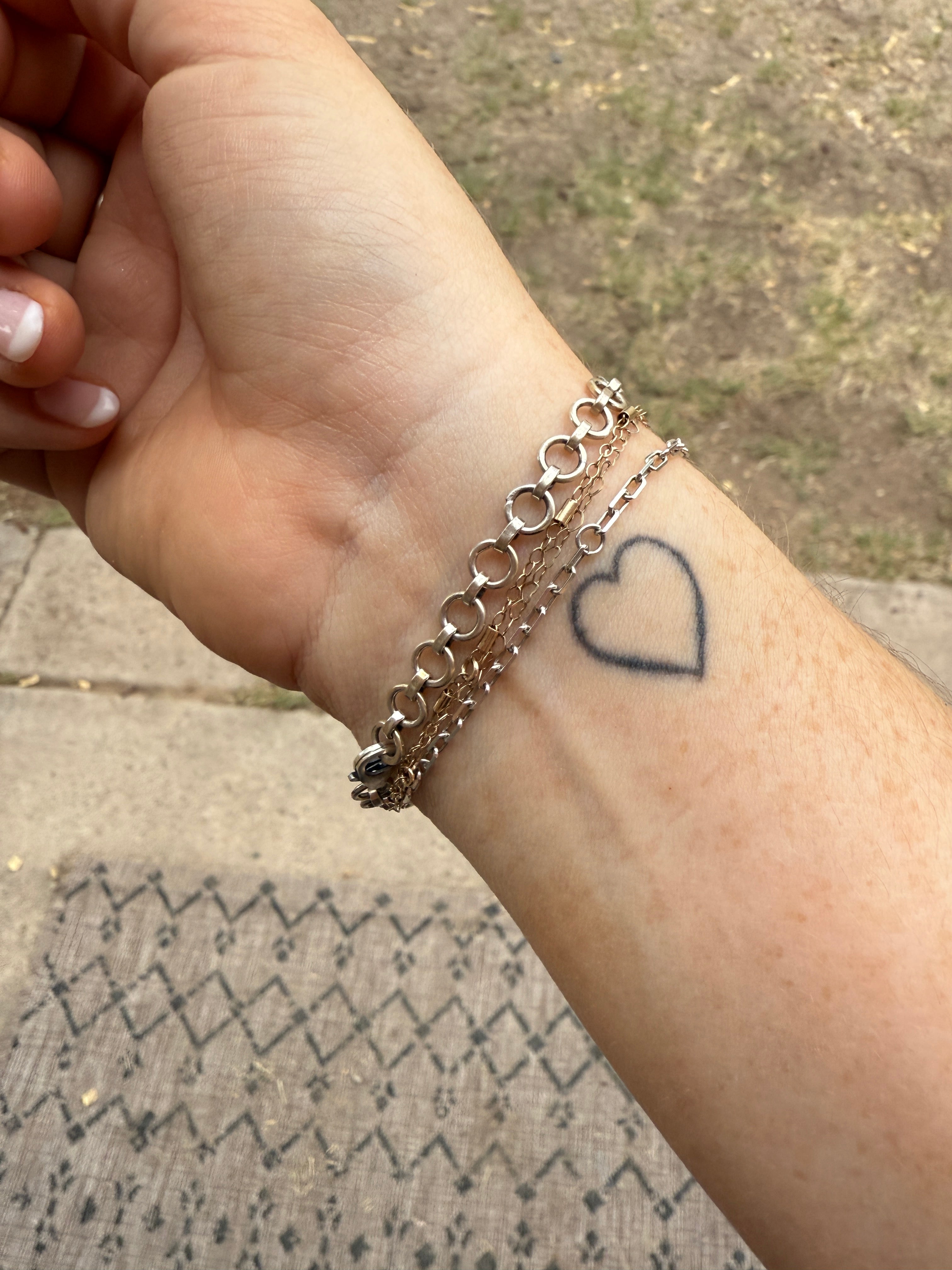 Handcrafted Sterling Silver Starfox Variscite Bracelet Signed Nizhoni