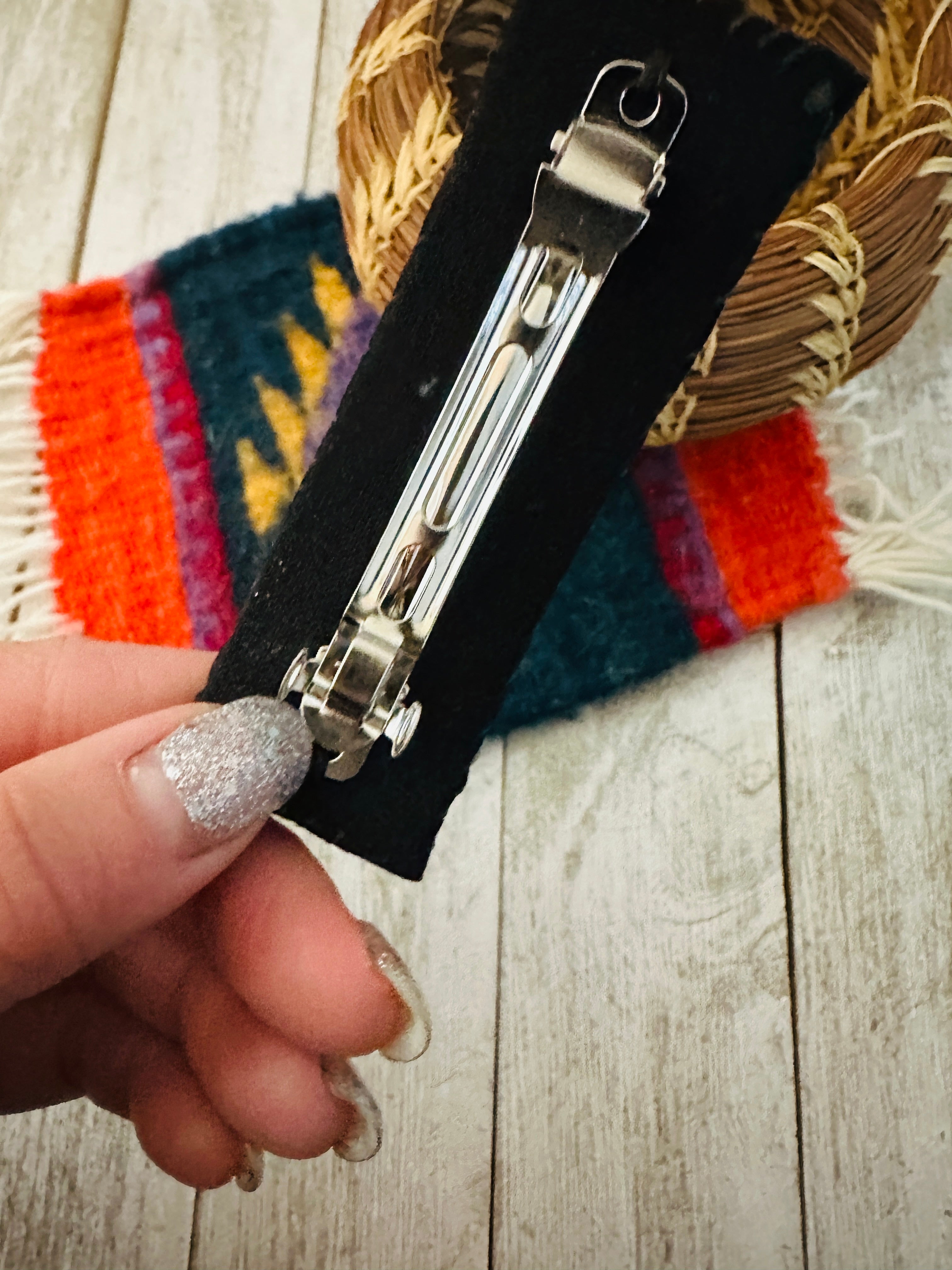 Navajo Handmade Beaded Barrette