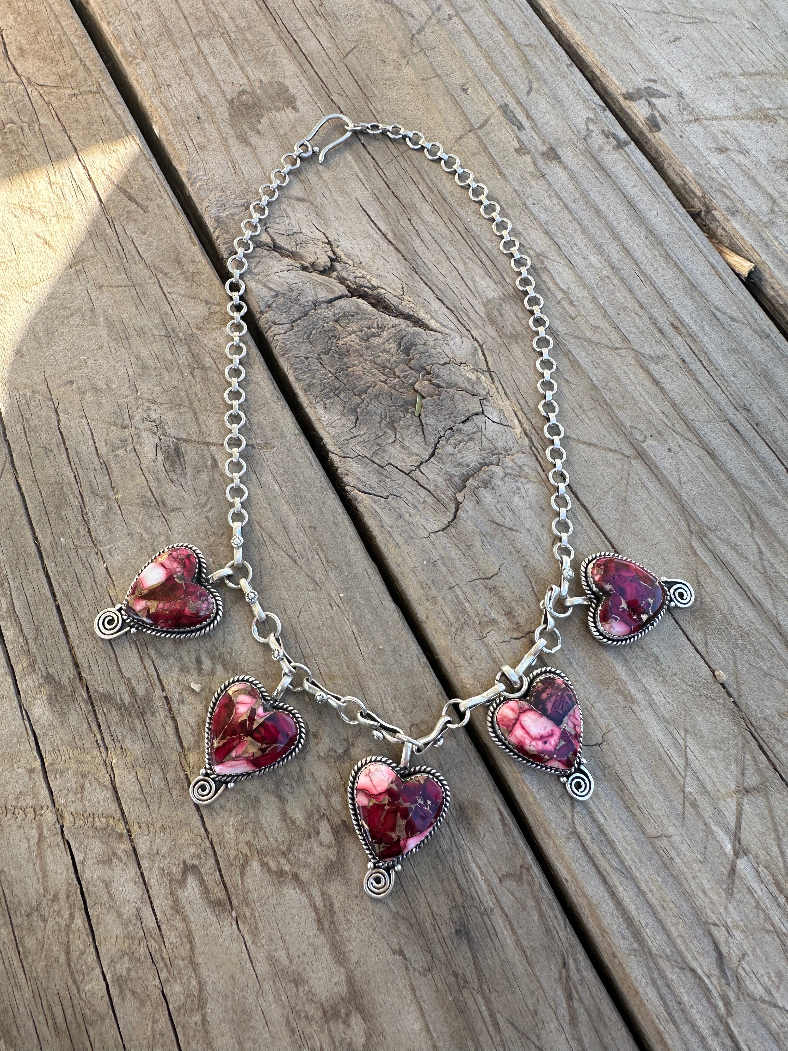 Beautiful Handmade Sterling Silver Dahlia Rose Charm Necklace