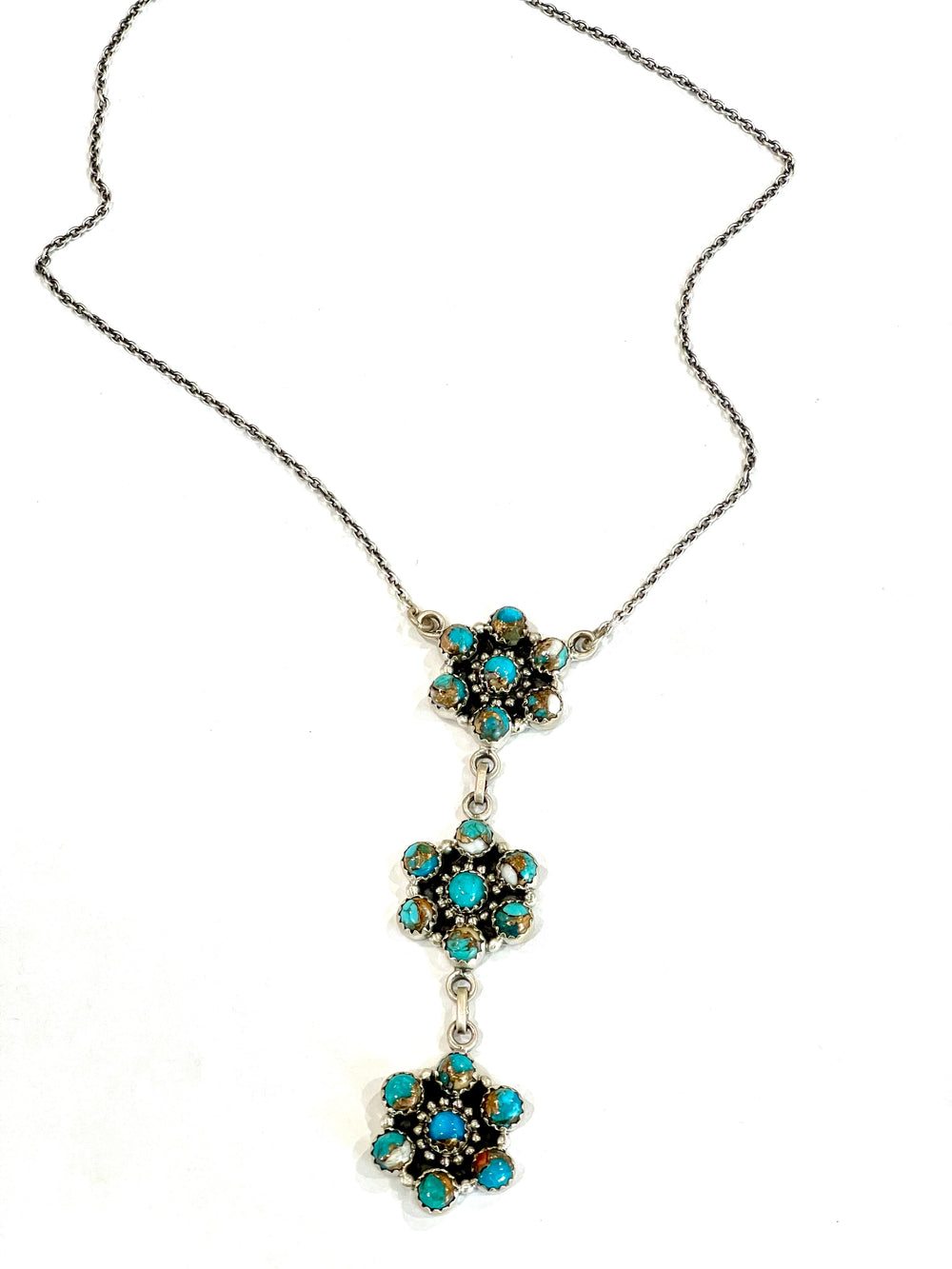 Handmade Sterling Silver & Spice Lariat Necklace