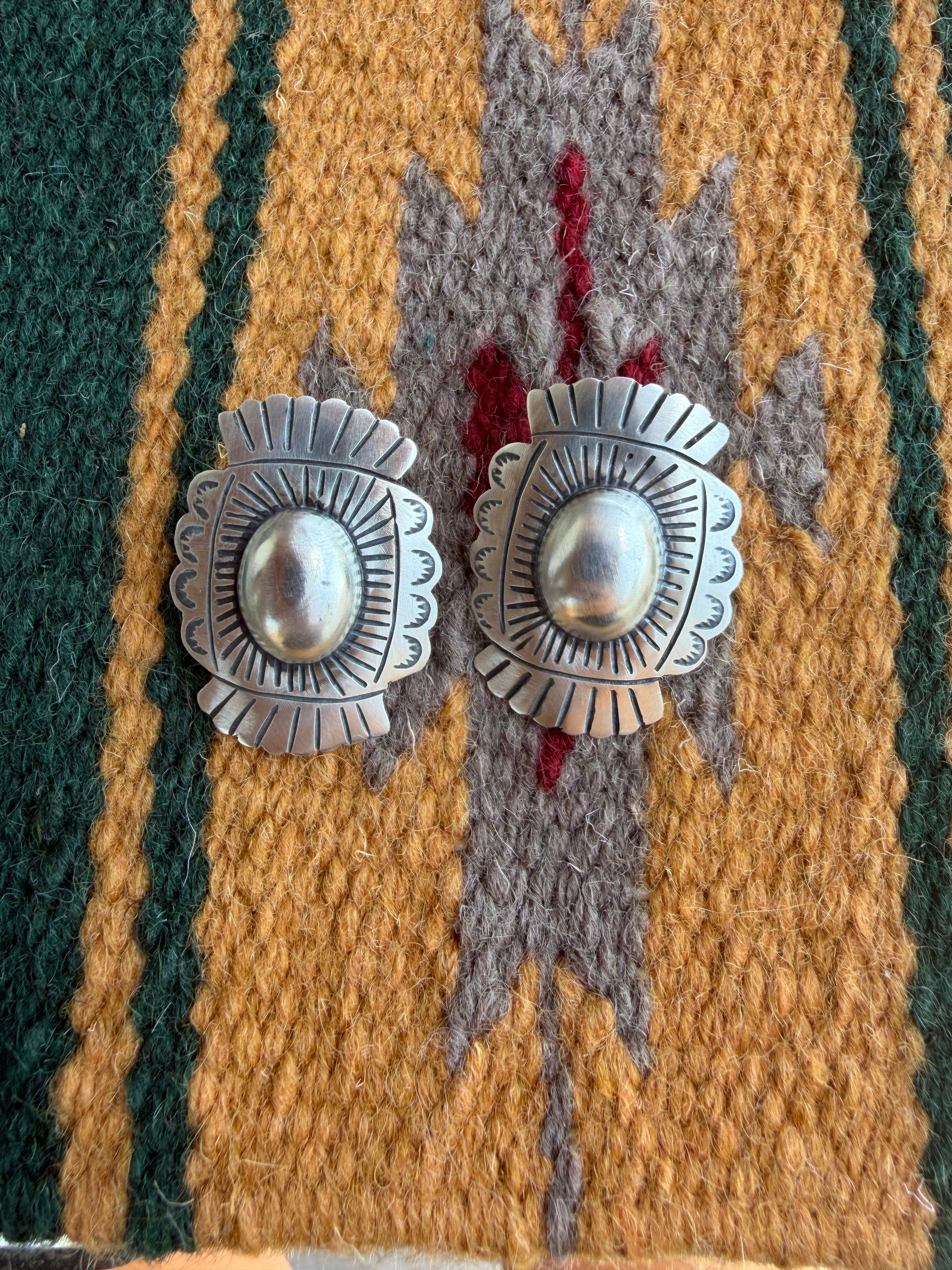 Handmade Sterling Silver Post Earrings
