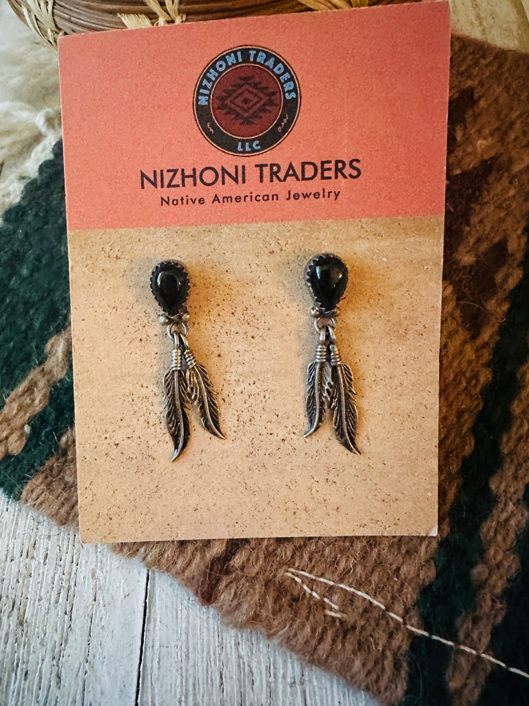 Vintage Navajo Black Leather & Nickel Silver Belt Buckle – Nizhoni Traders  LLC