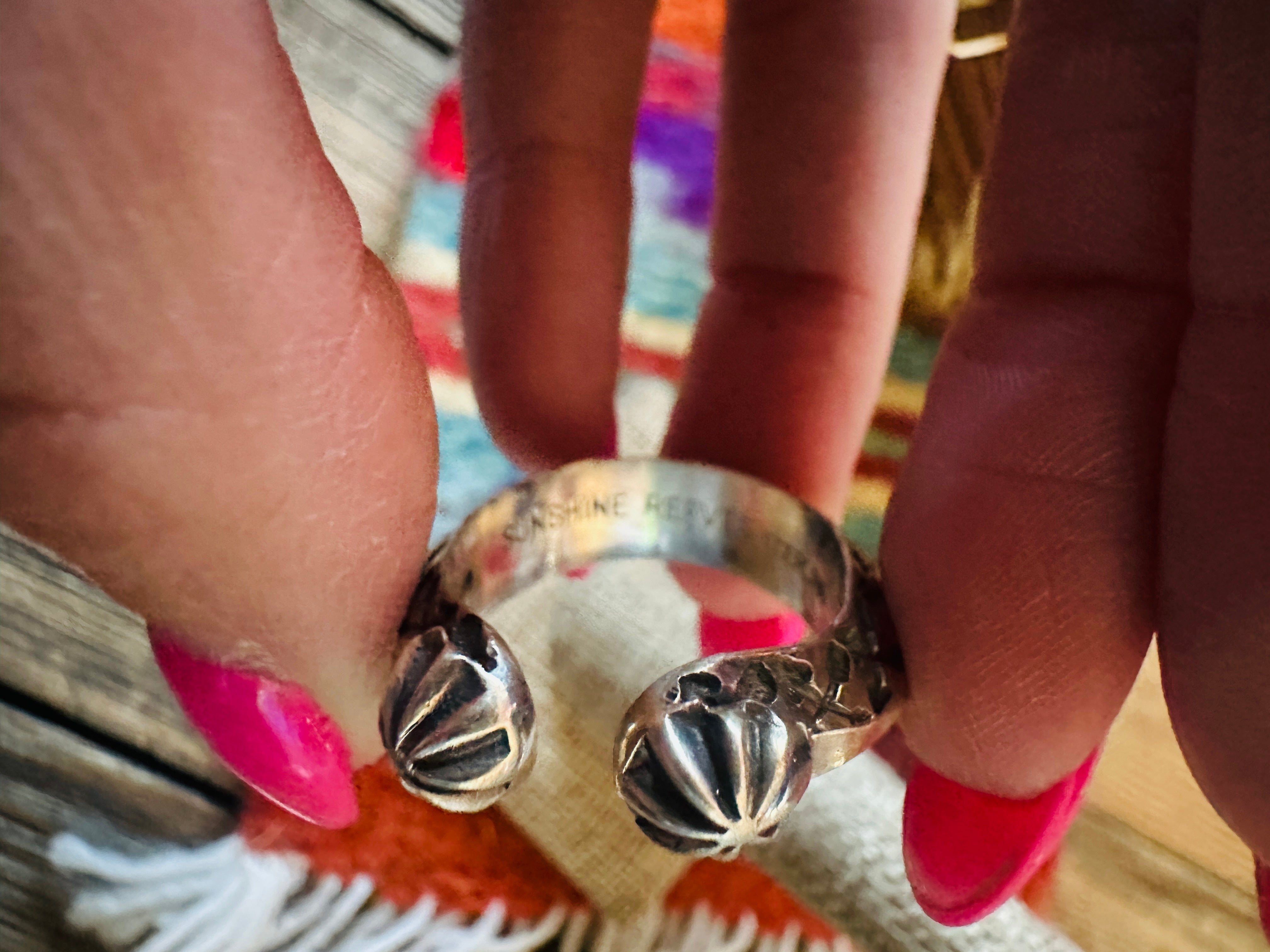 Handcrafted Sterling Silver Band Ring Size 10 by Sunshine Reeves