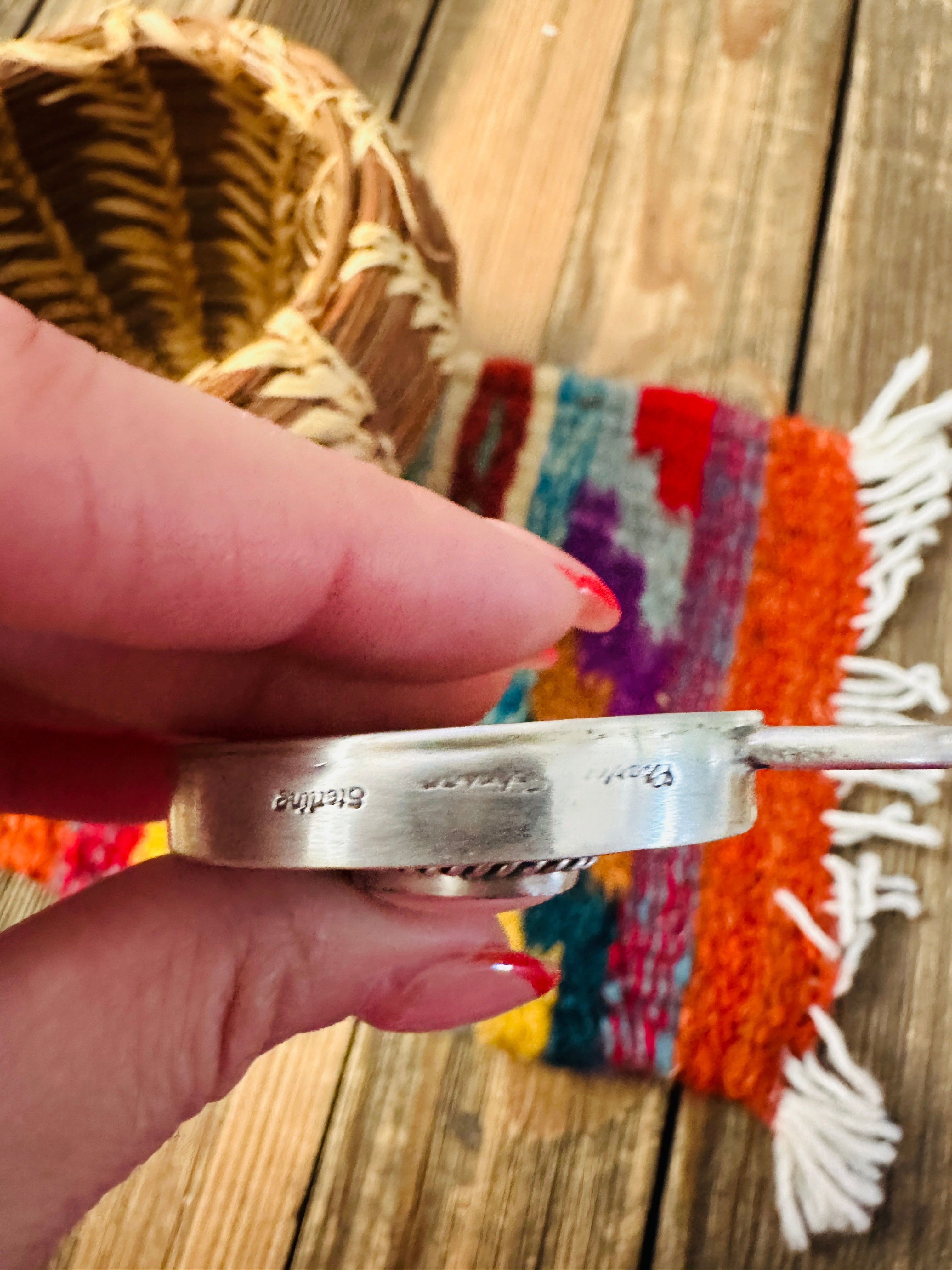 Handcrafted Queen Pink Conch & Sterling Silver Heart Locket Style Pendant by Charles Johnson