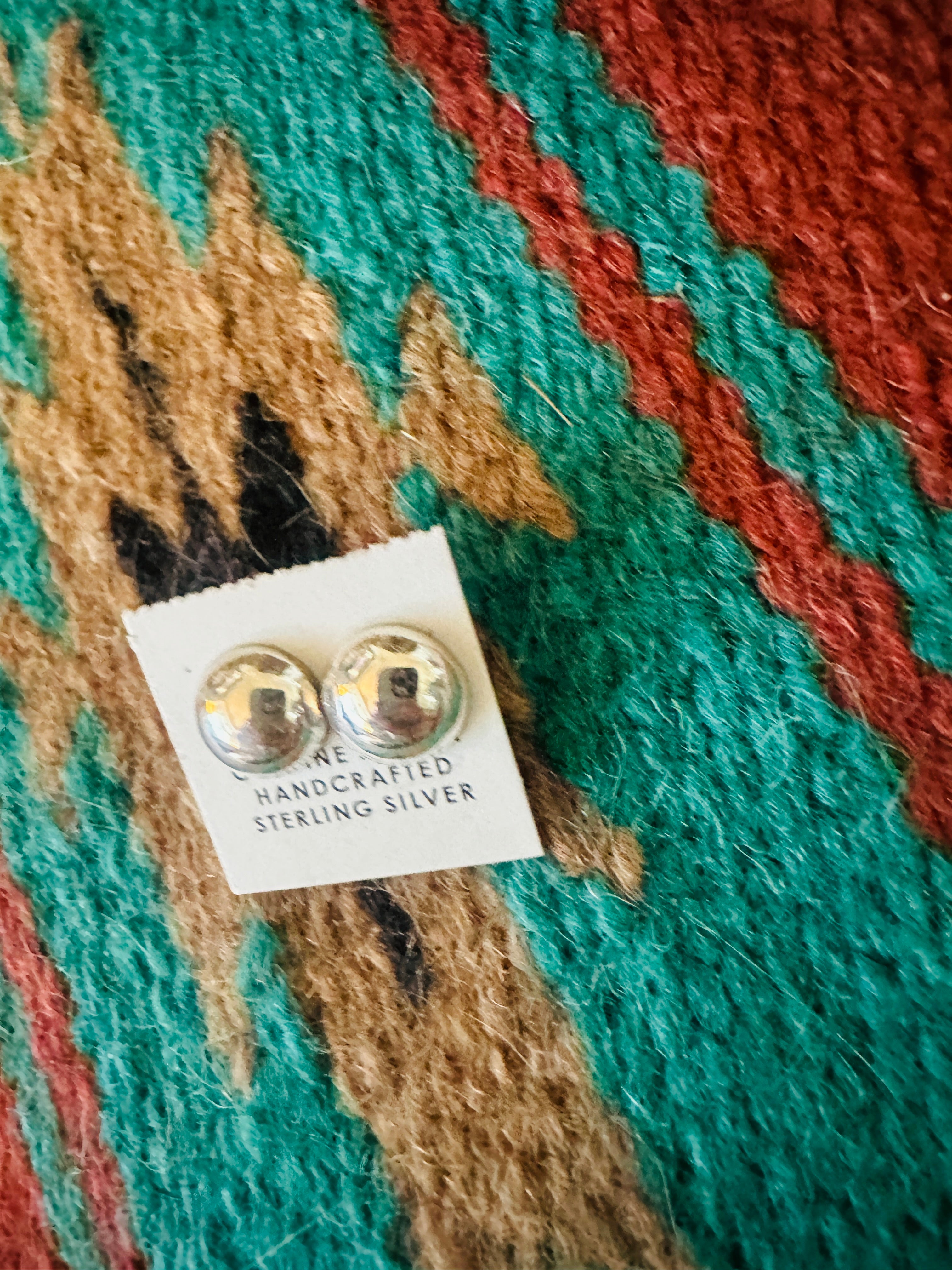 Navajo Sterling Silver Stud Earrings