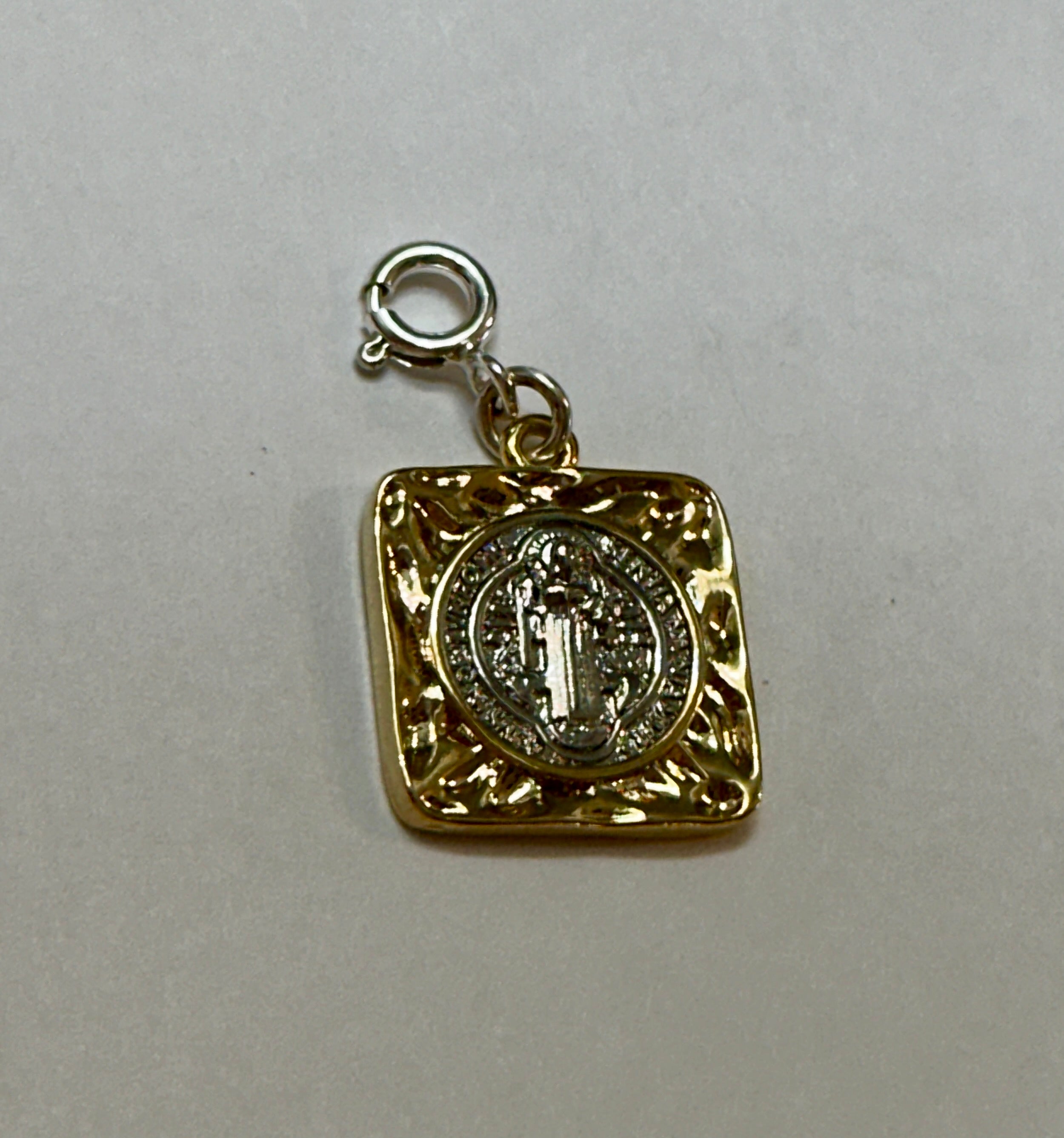 Sterling Silver Saint Benedict Charm