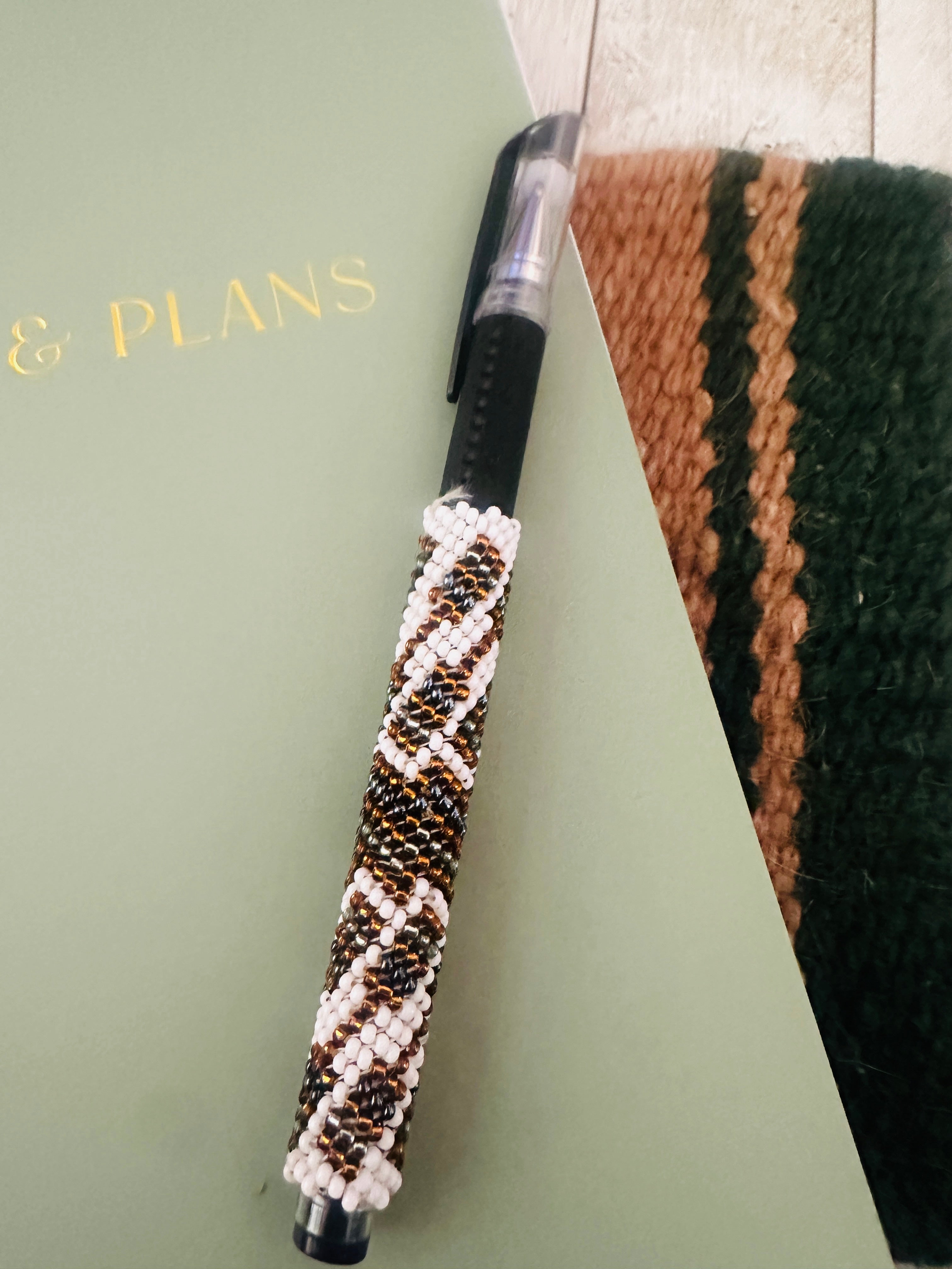 Handcrafted  Muticolor Beaded Pen