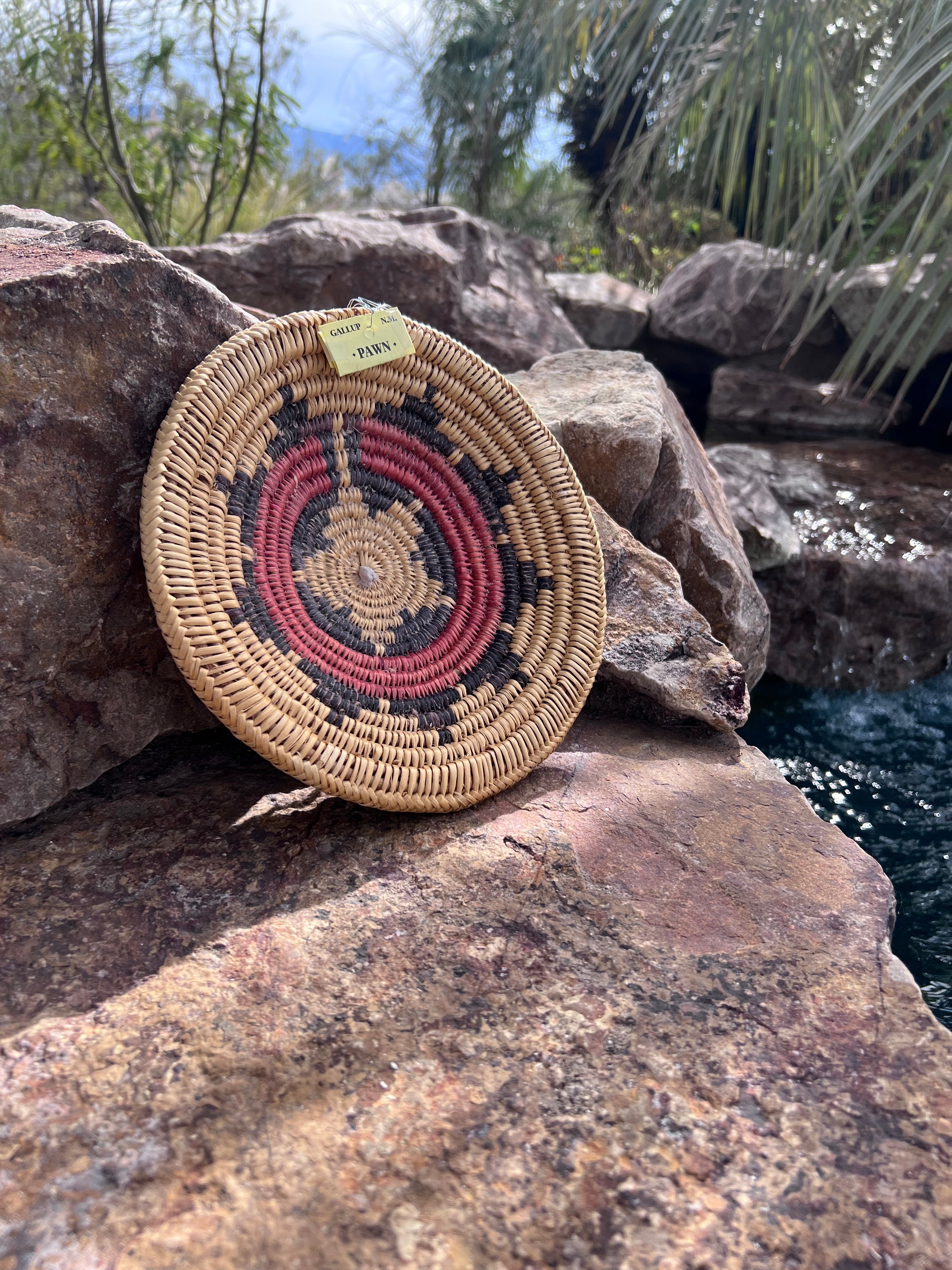 Old Pawn Handcrafted Woven Basket #9