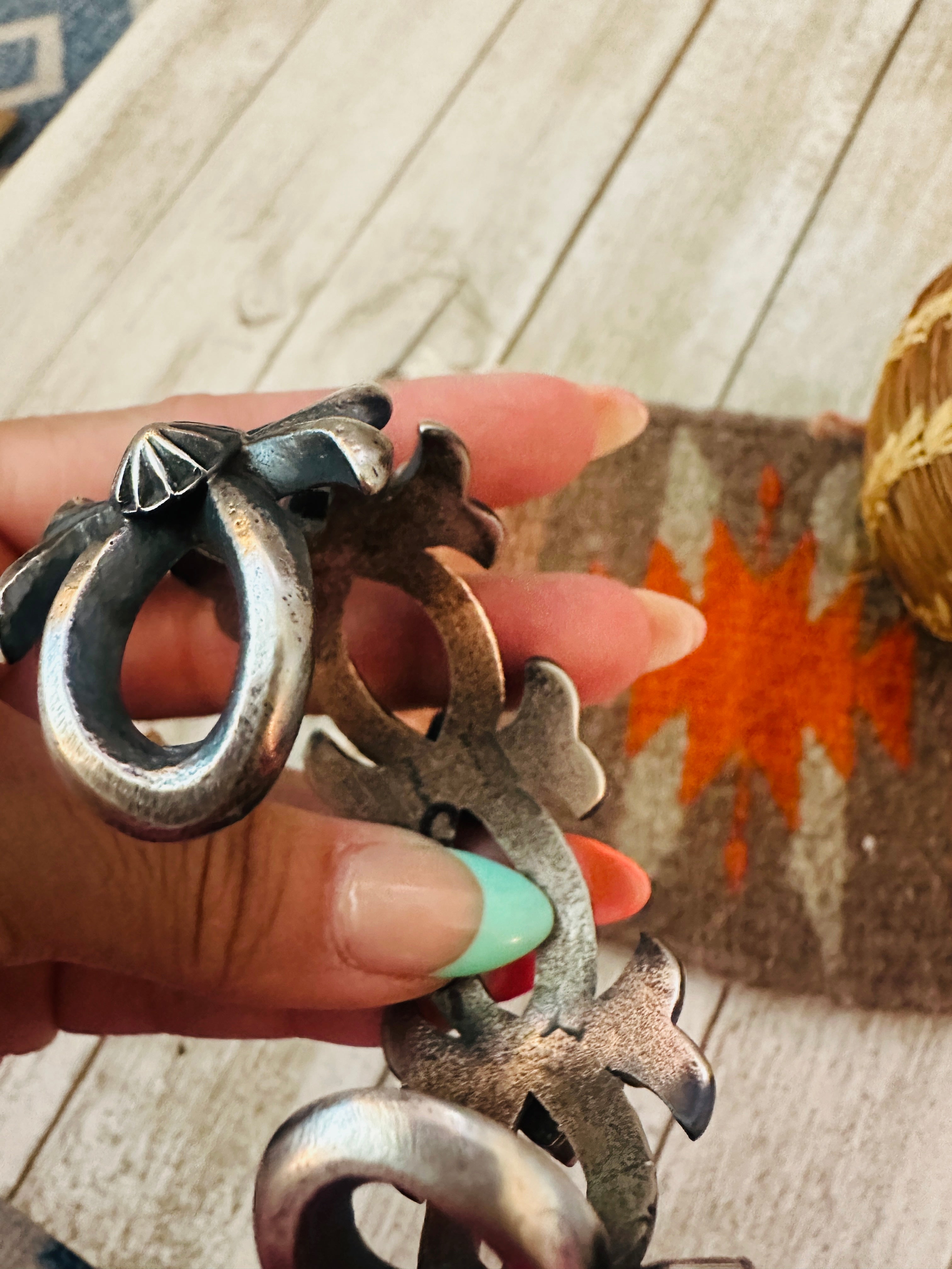 Handcrafted Spiny Oyster & Sterling Silver Cuff Bracelet by Chimney Butte