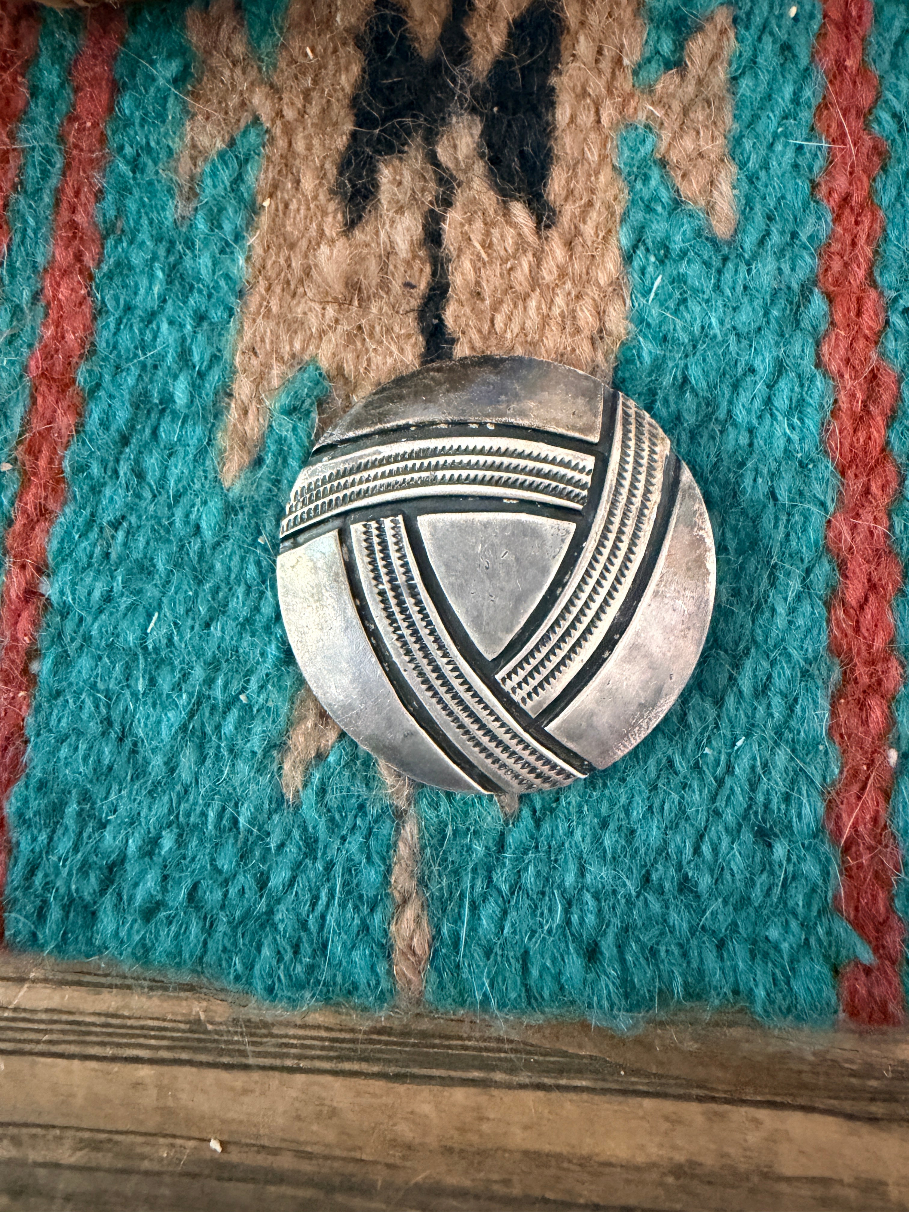 Old Pawn Handcrafted Sterling Silver Brooch