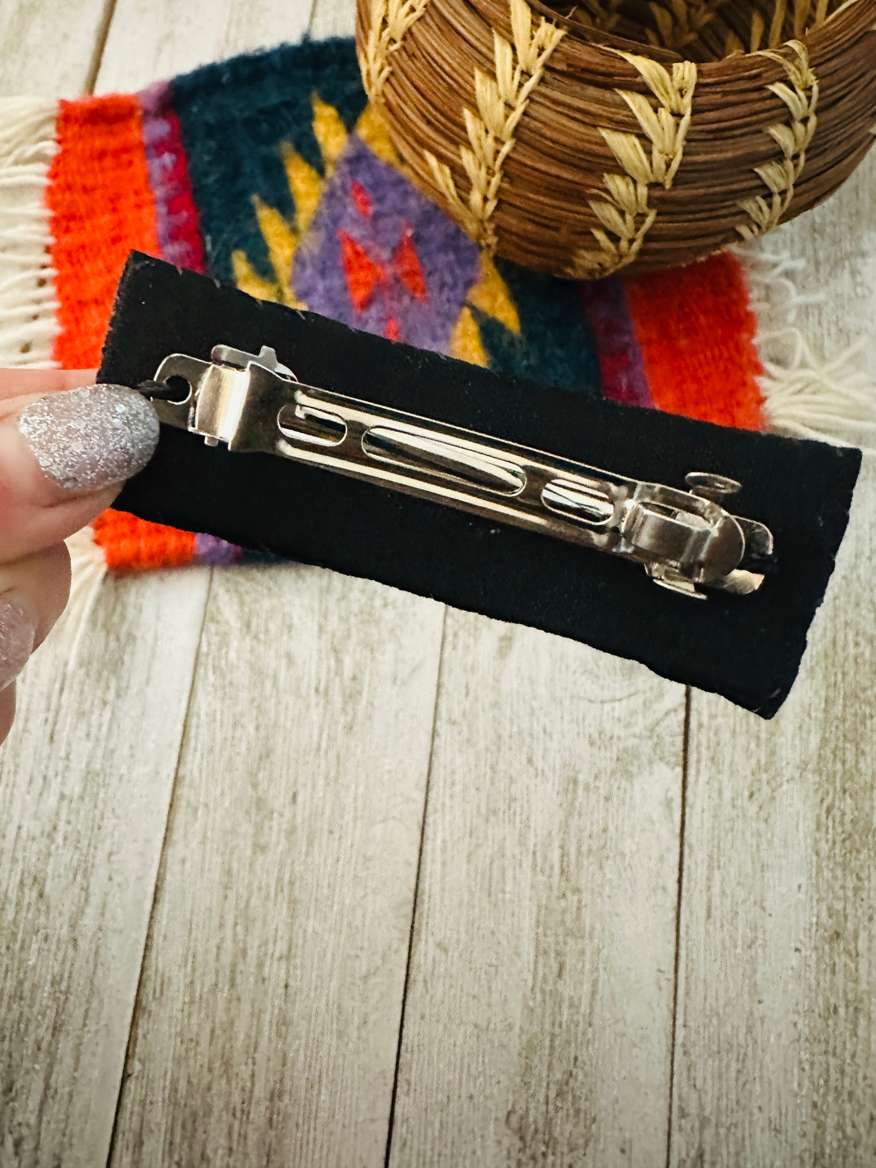 Navajo Handmade Beaded Barrette