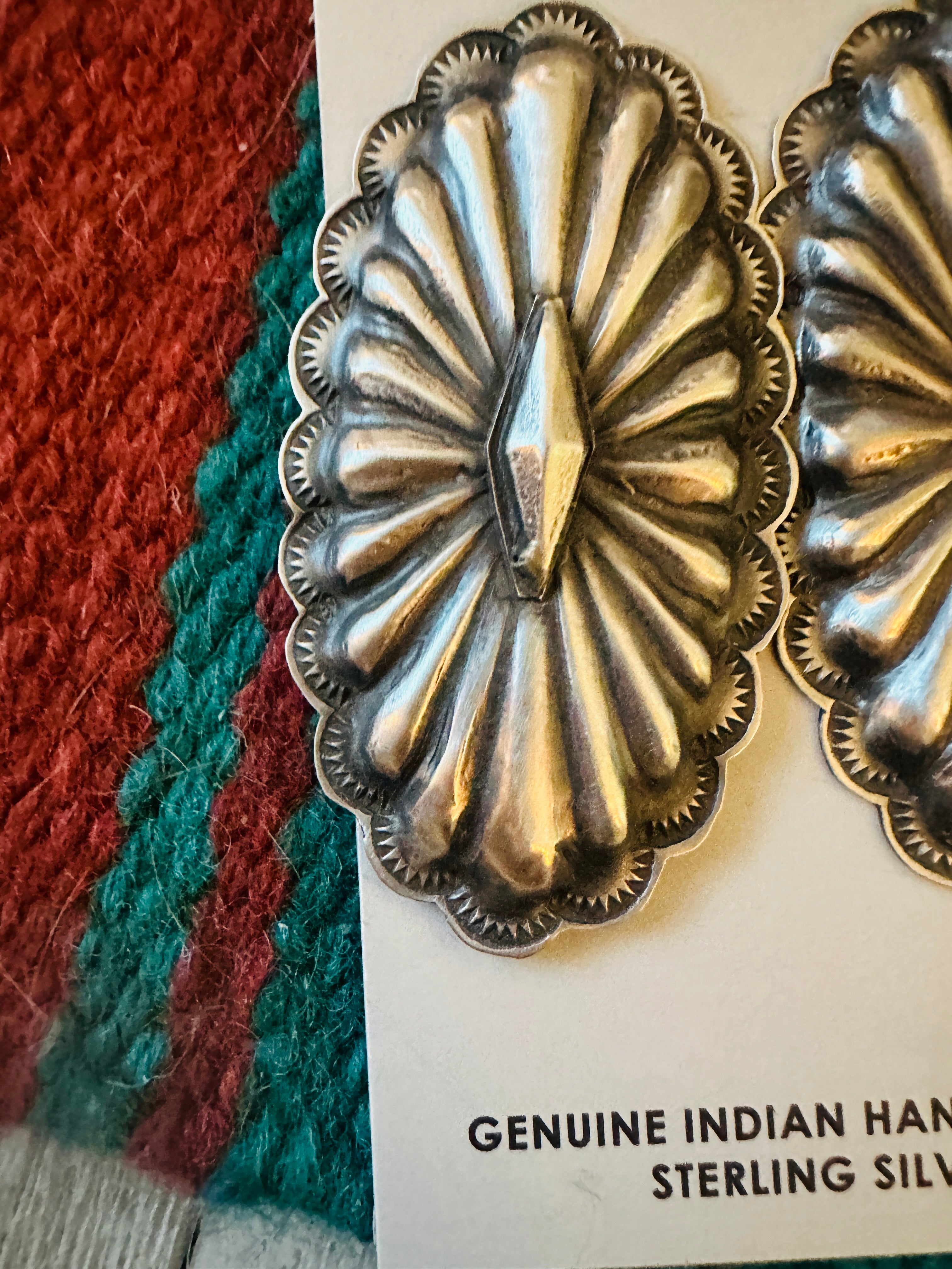 Handcrafted Sterling Silver Concho Post Earrings by Rita Lee: Cameron’s Faves ♥️