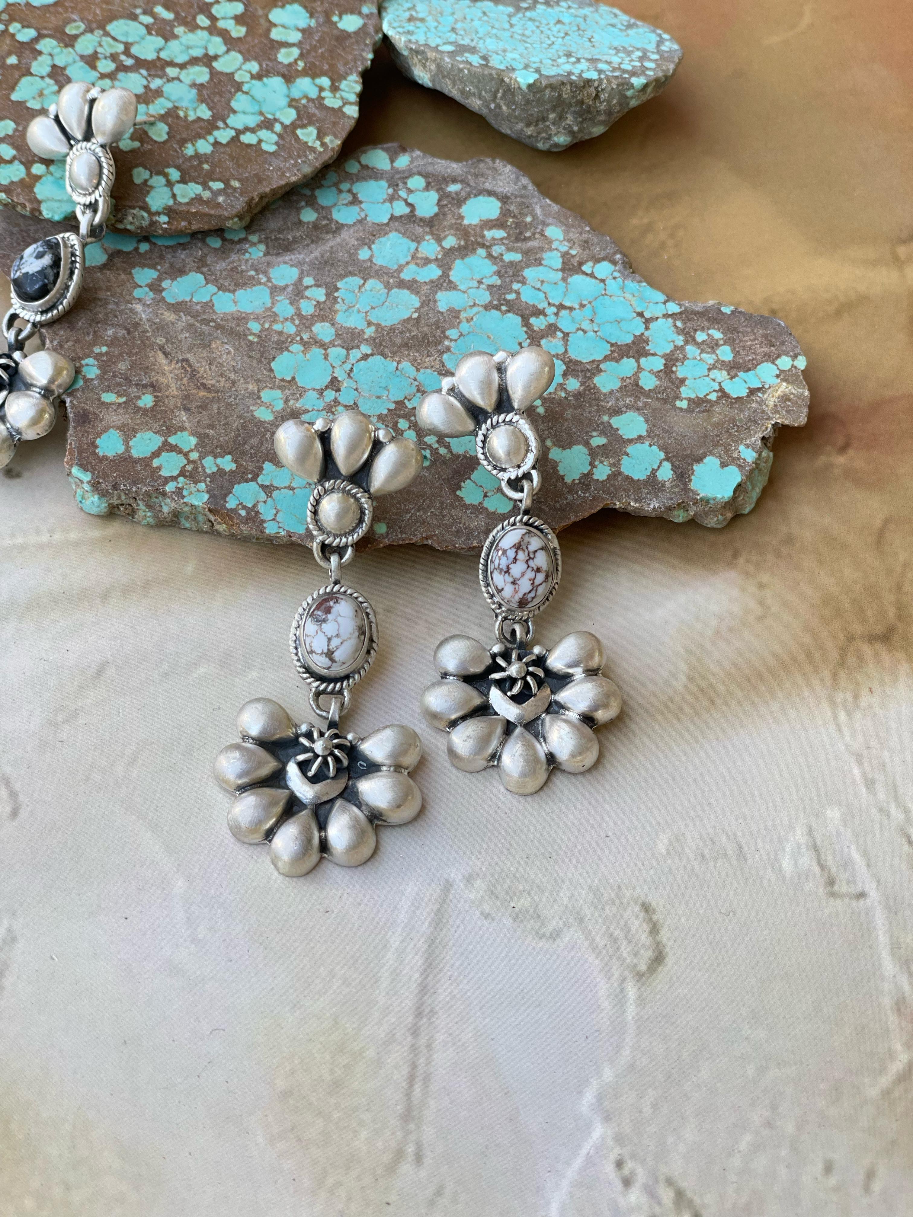 Handmade Sterling Silver Post Dangle Earring