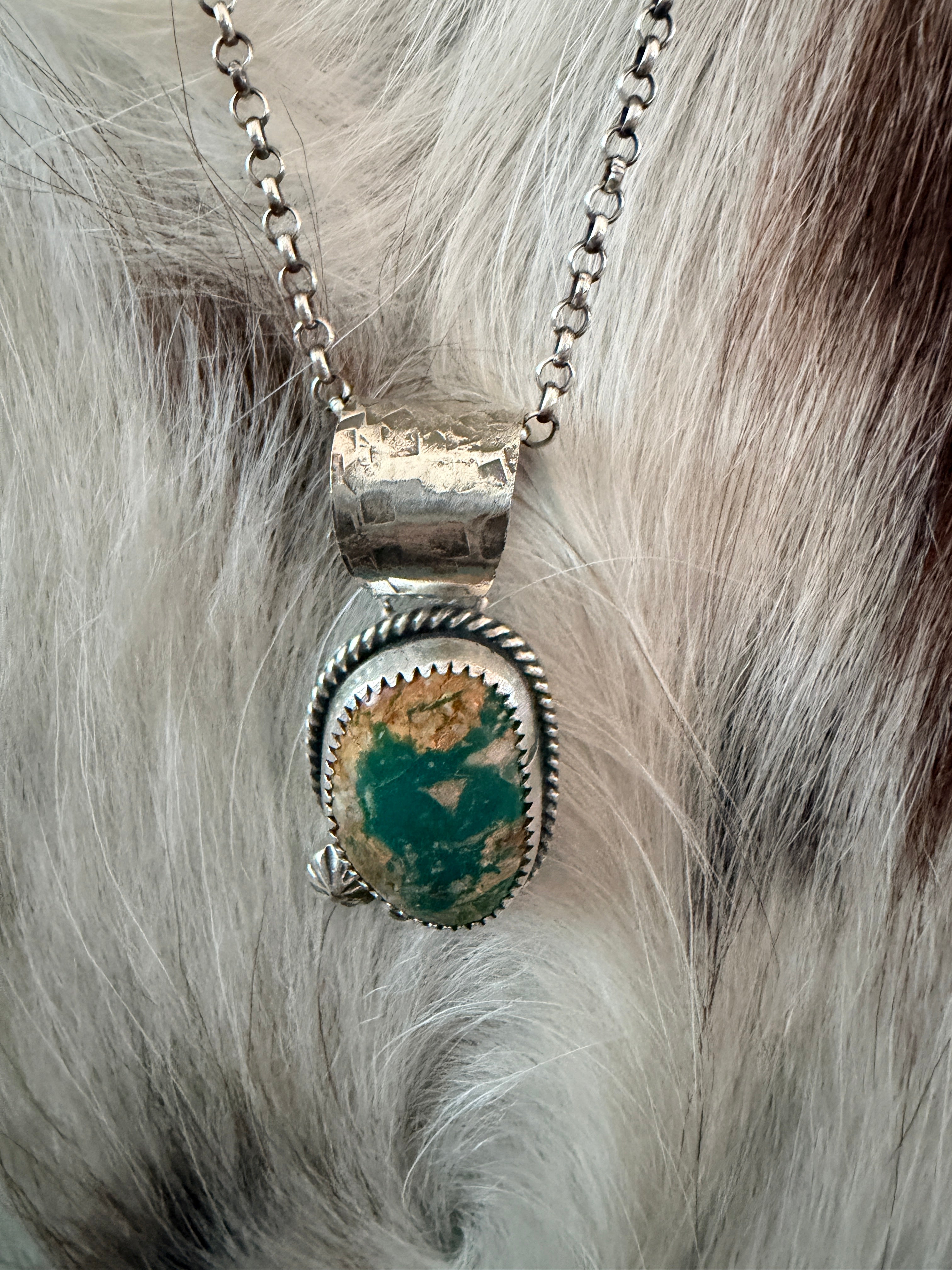 Handmade Sterling Silver & Turquoise Necklace