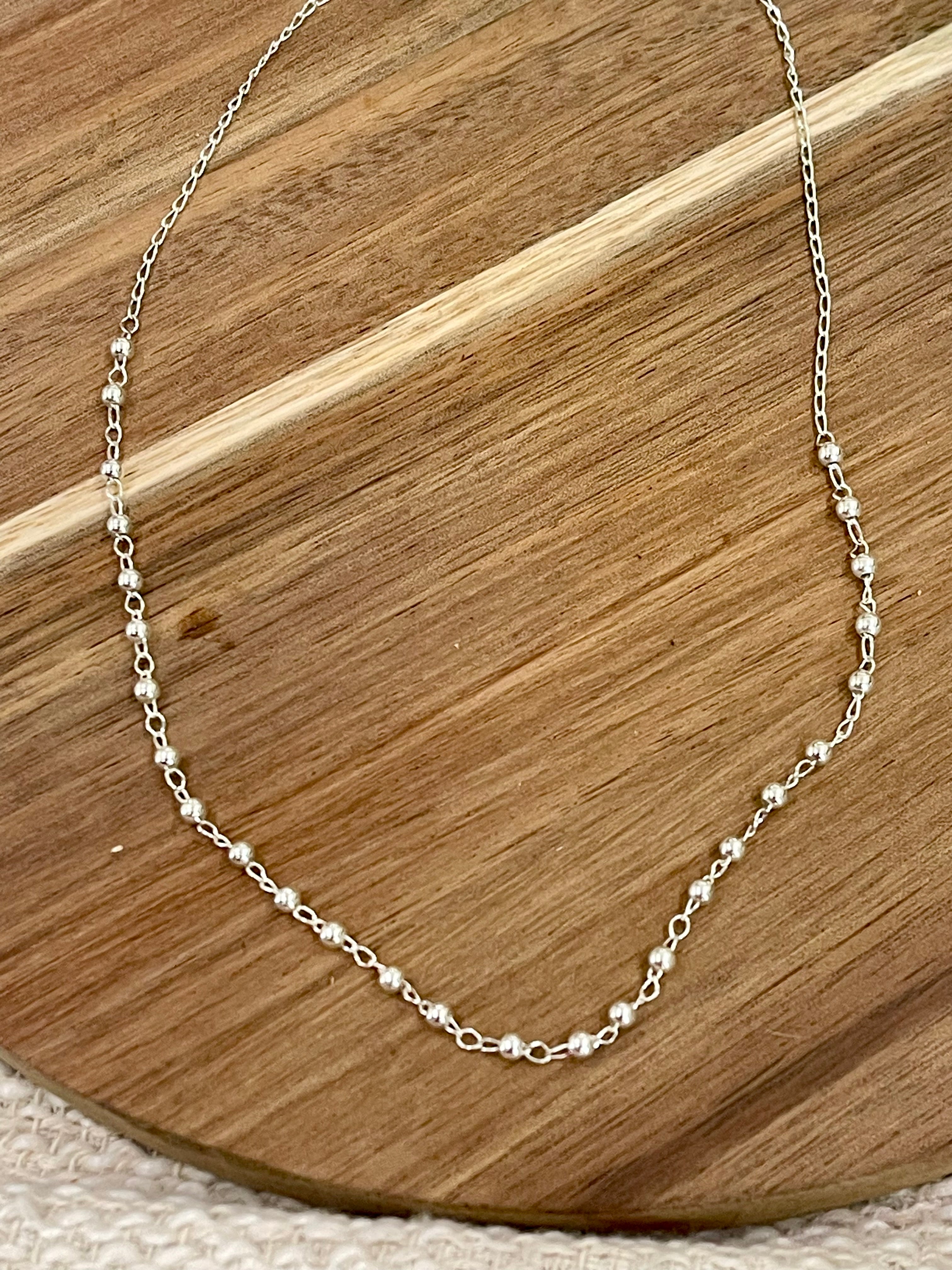 Handmade In Mexico Sterling Silver Chain Necklace